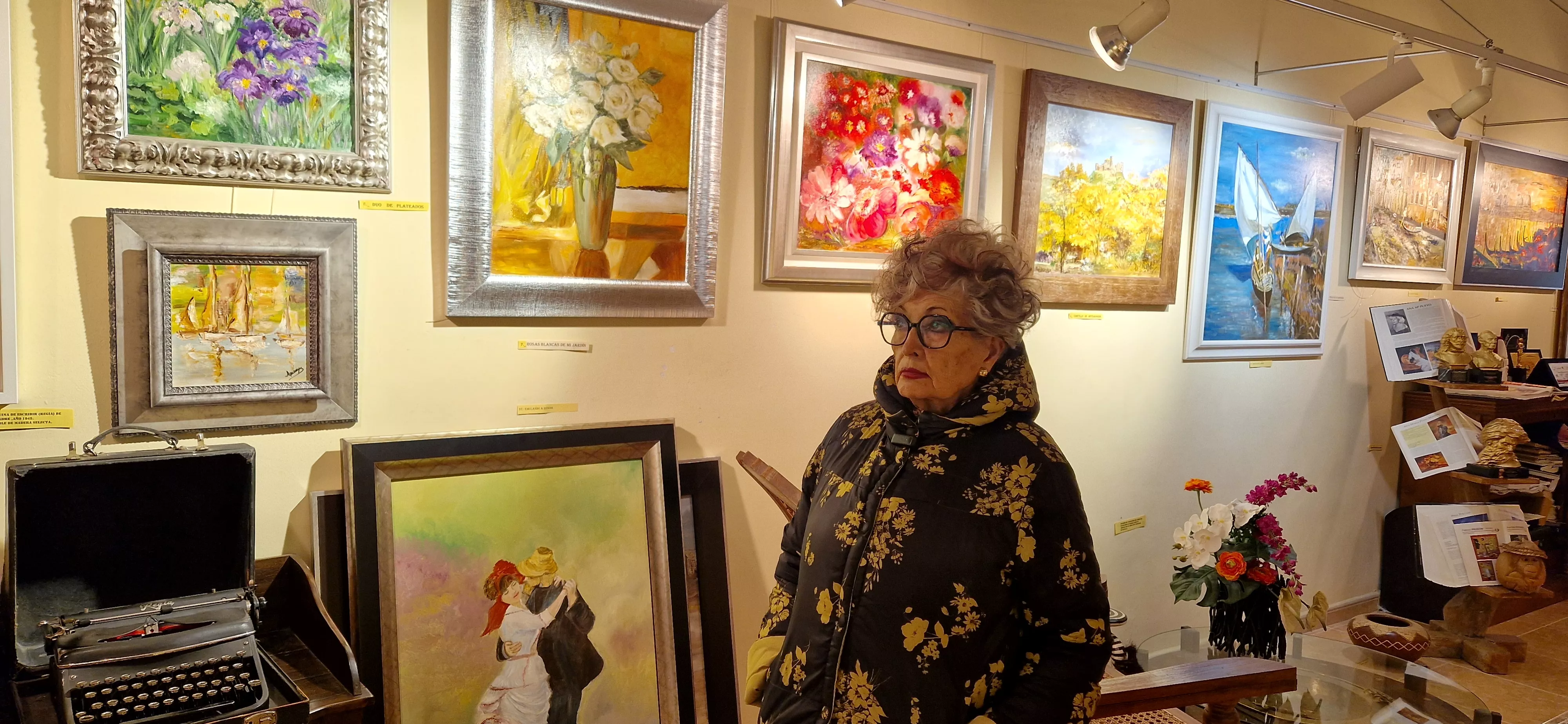 Ana María Pueyo en la galería Iris. Foto Myriam Martínez