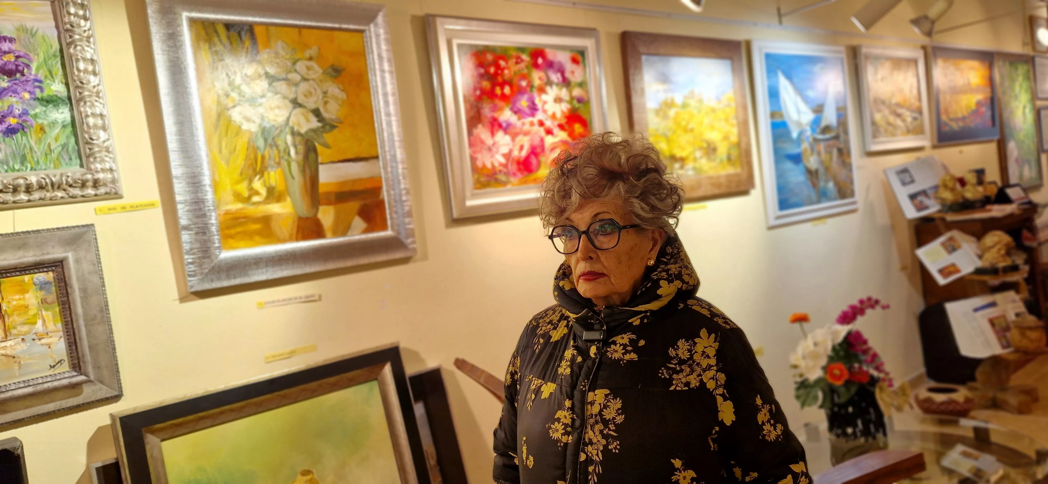 Ana María Pueyo en la galería Iris. Foto Myriam Martínez