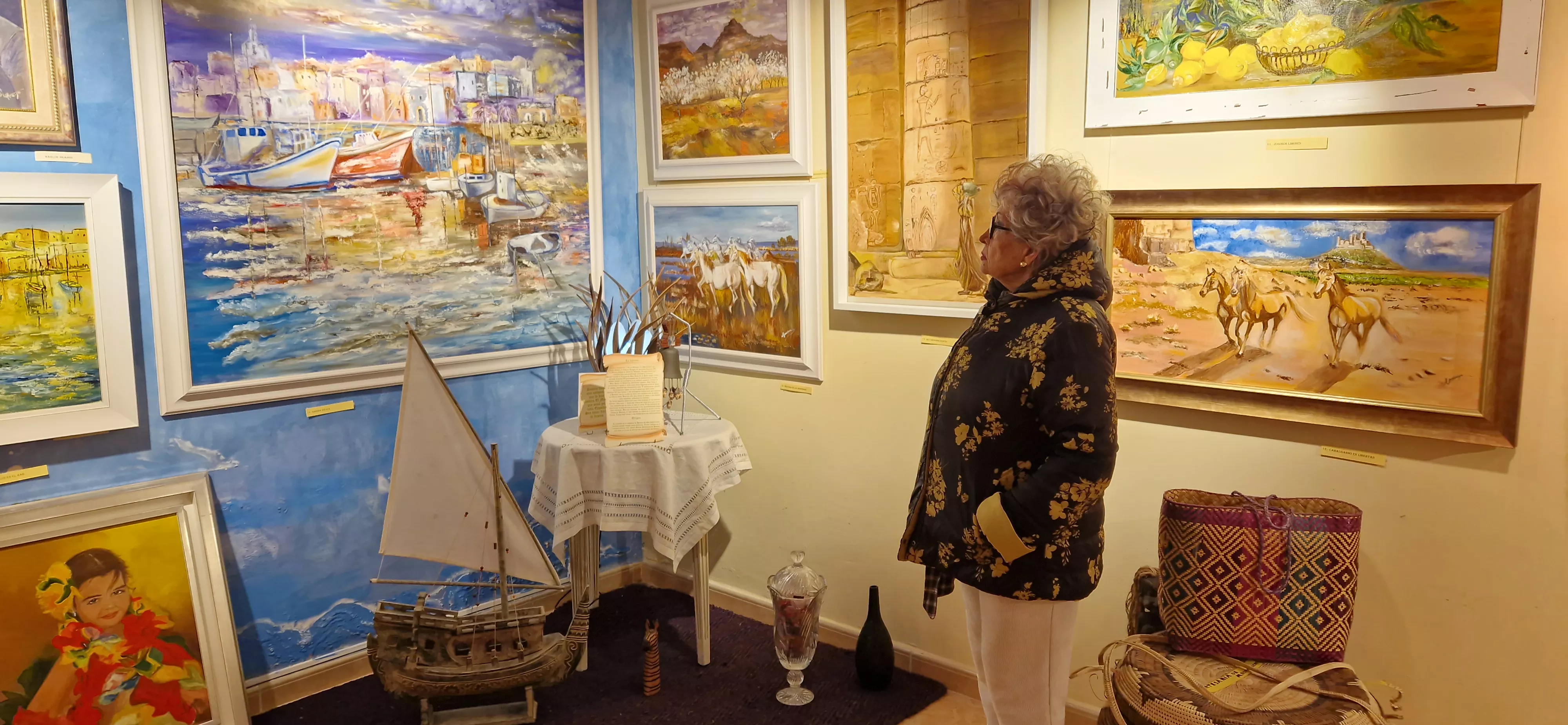 Ana María Pueyo en la galería Iris. Foto Myriam Martínez