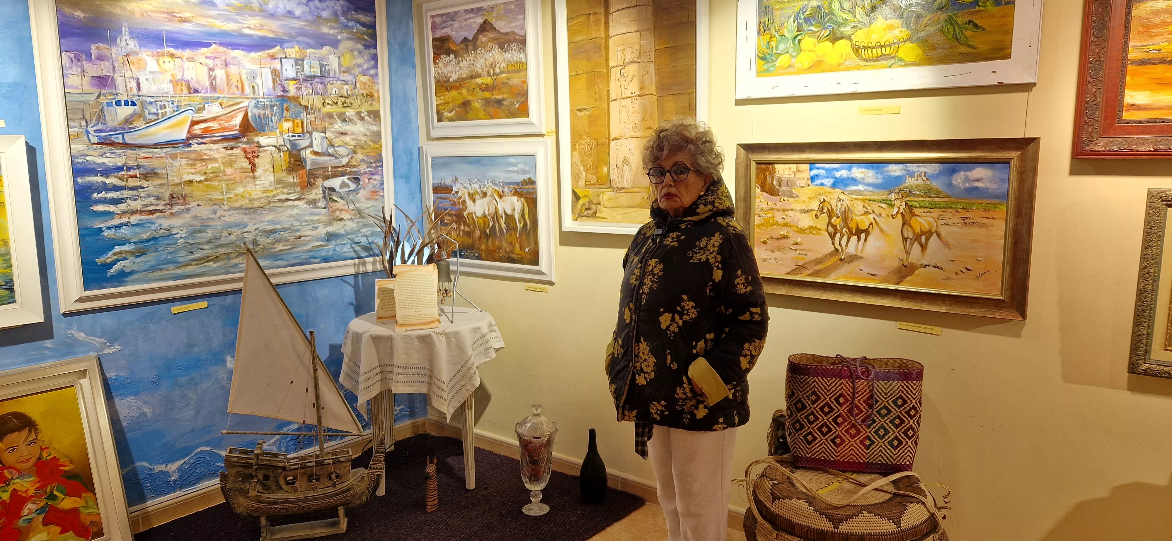 Ana María Pueyo en la galería Iris. Foto Myriam Martínez