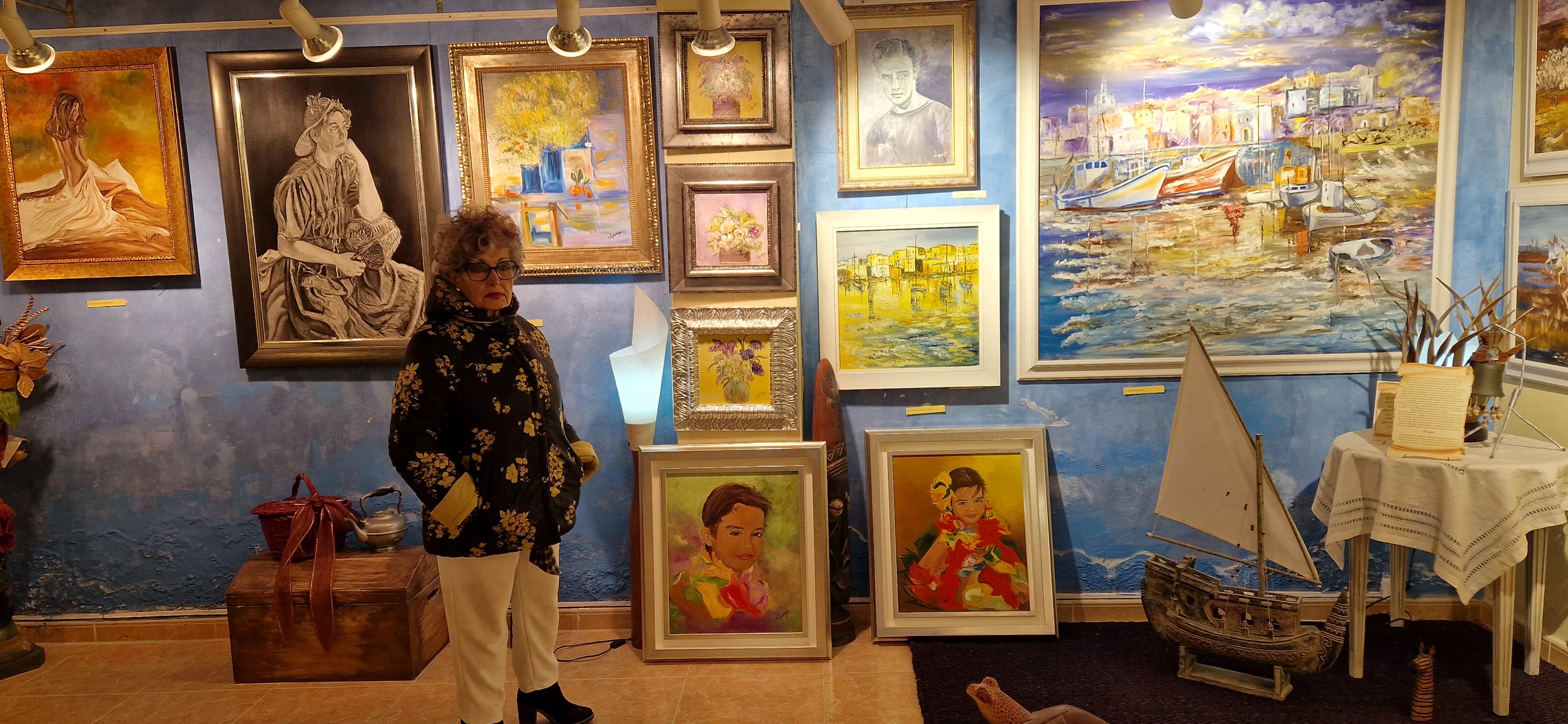 Ana María Pueyo en la galería Iris. Foto Myriam Martínez