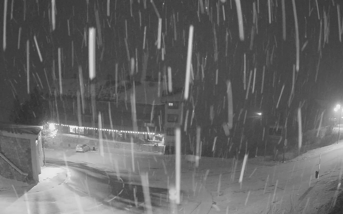 Nieva este jueves por la tarde en Candanchú. Nieva este jueves por la tarde en Candanchú.