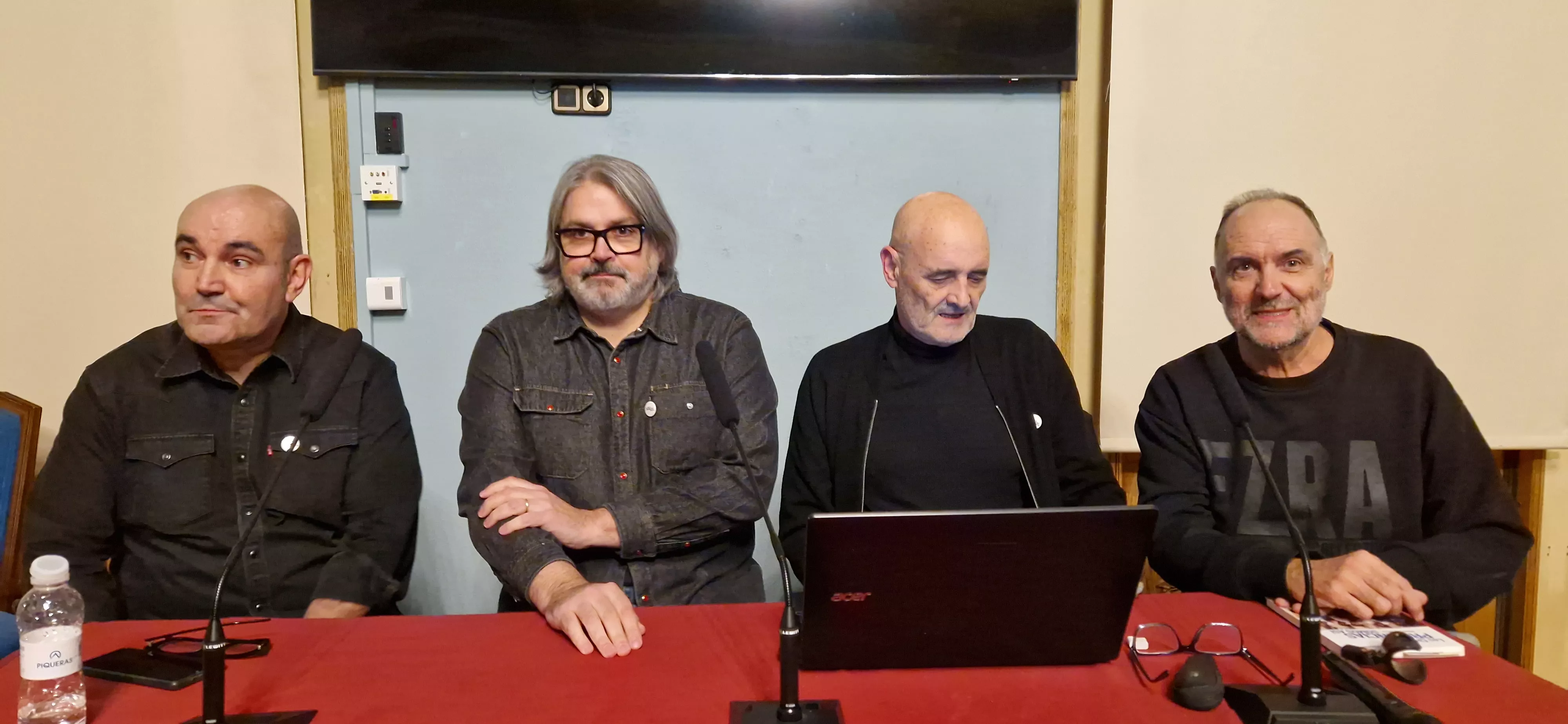 José Antonio Machuca, Juanjo Javierre, Miguel Mena y Luis Lles. Foto Myriam Martínez