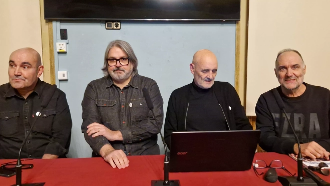 José Antonio Machuca, Juanjo Javierre, Miguel Mena y Luis Lles. Foto Myriam Martínez José Antonio Machuca, Juanjo Javierre, Miguel Mena y Luis Lles. Foto Myriam Martínez