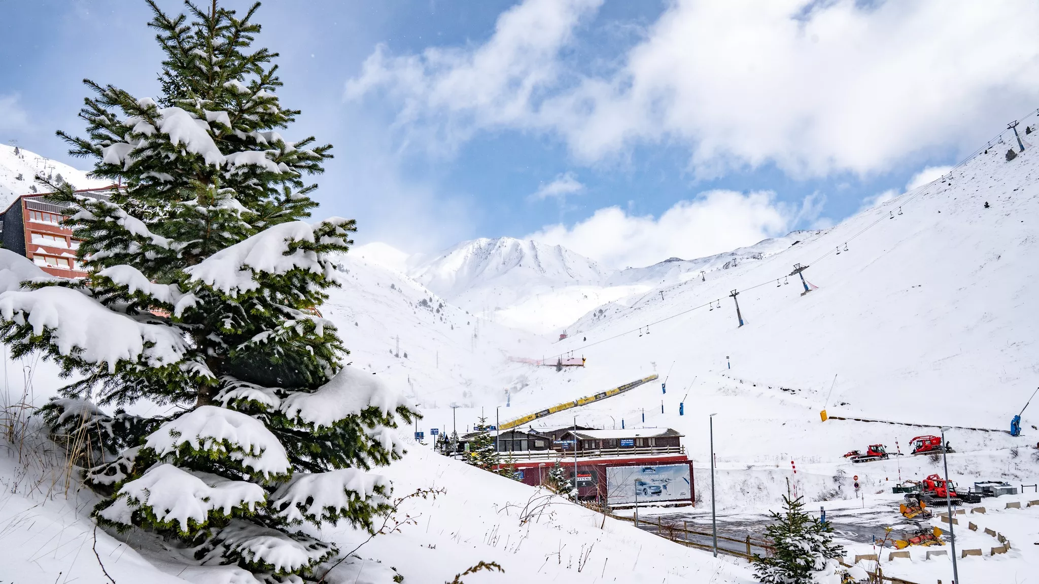 Astún tras las nevadas de noviembre.