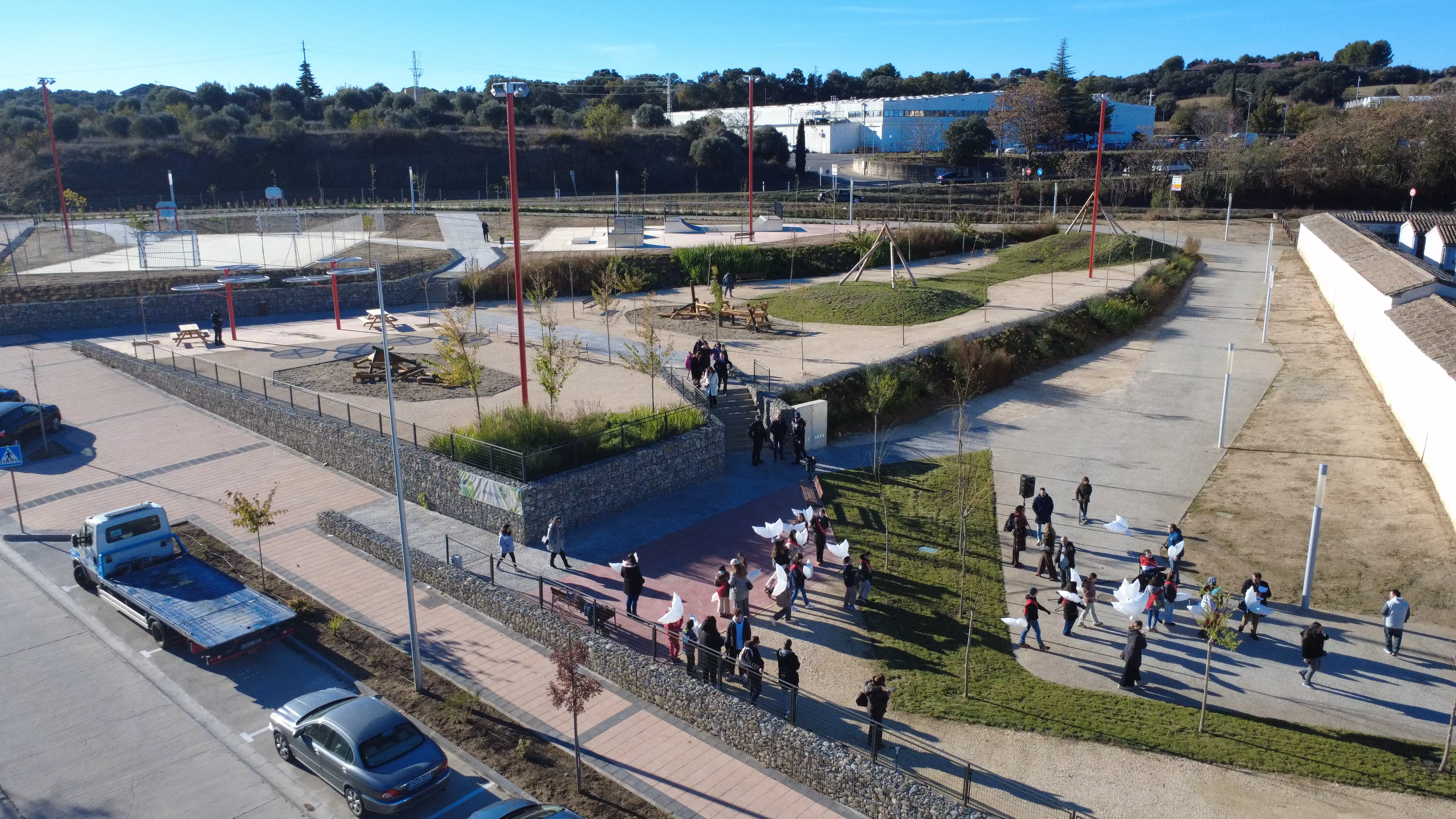 Inauguración del Parque del Recuerdo y la Memoria de Barbastro