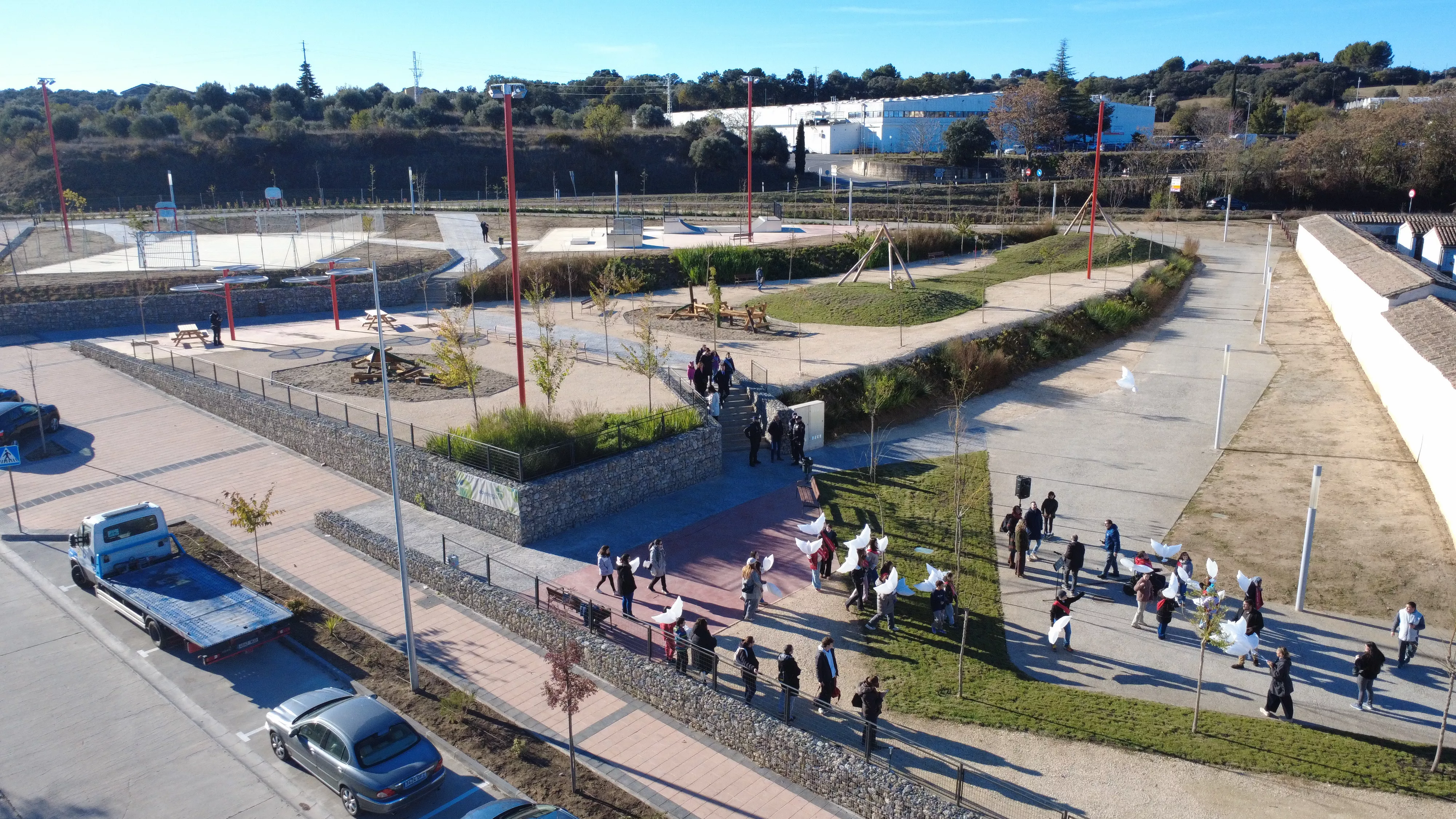 Inauguración del Parque del Recuerdo y la Memoria de Barbastro