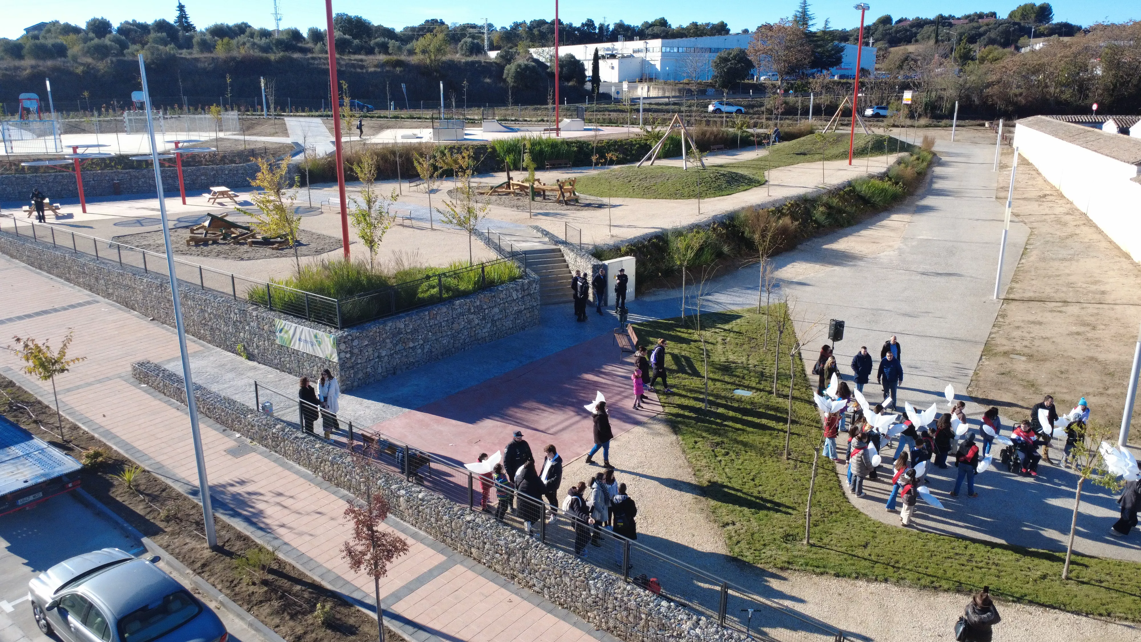 Inauguración del Parque del Recuerdo y la Memoria de Barbastro