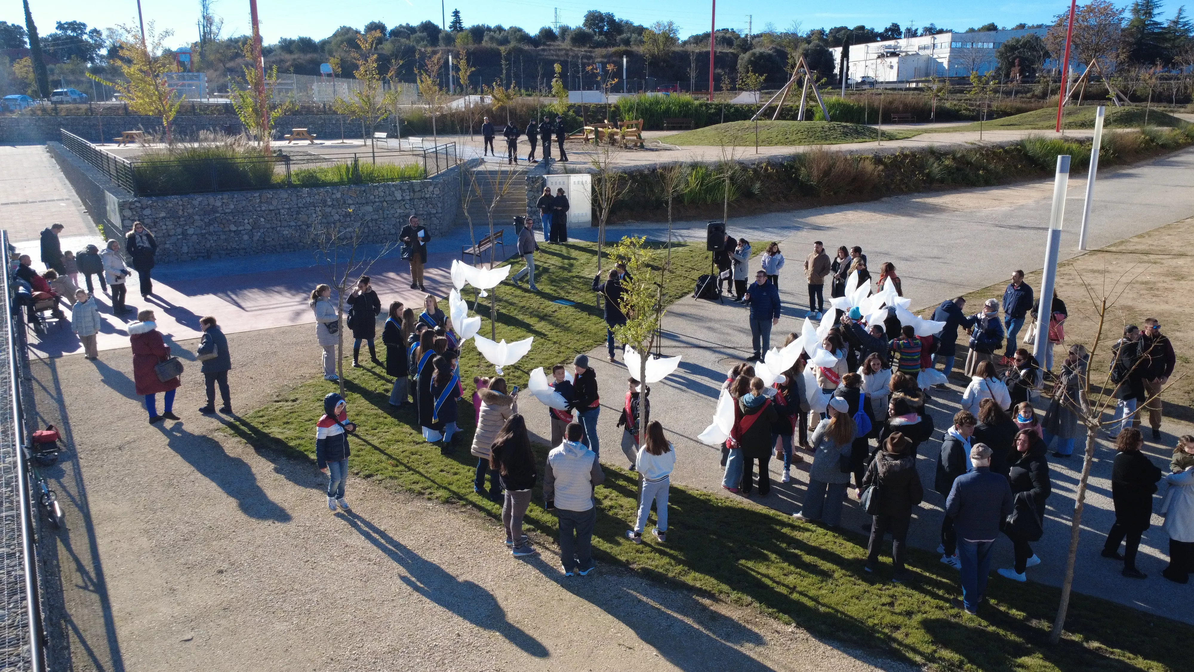 Inauguración del Parque del Recuerdo y la Memoria de Barbastro