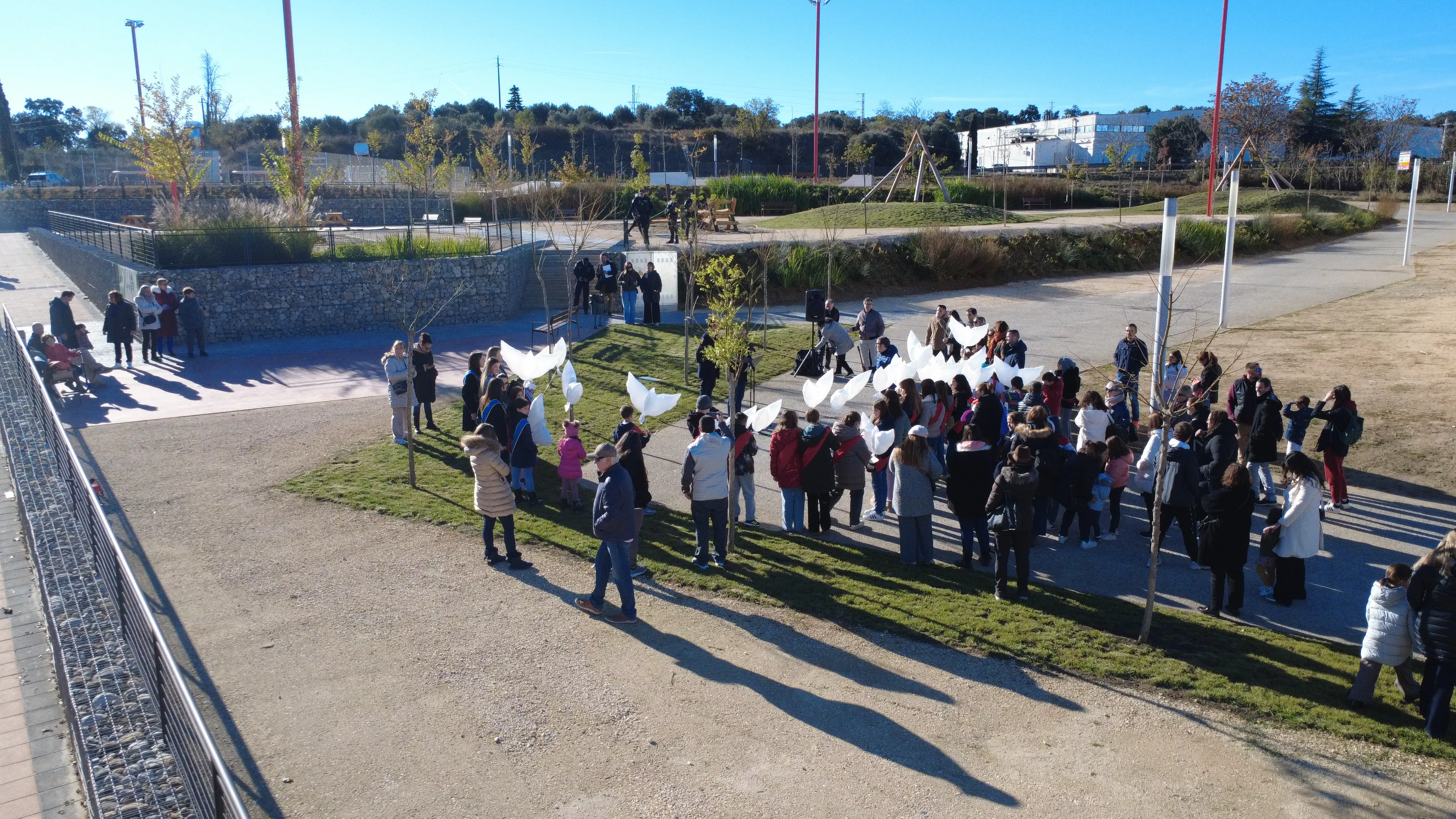 Inauguración del Parque del Recuerdo y la Memoria de Barbastro
