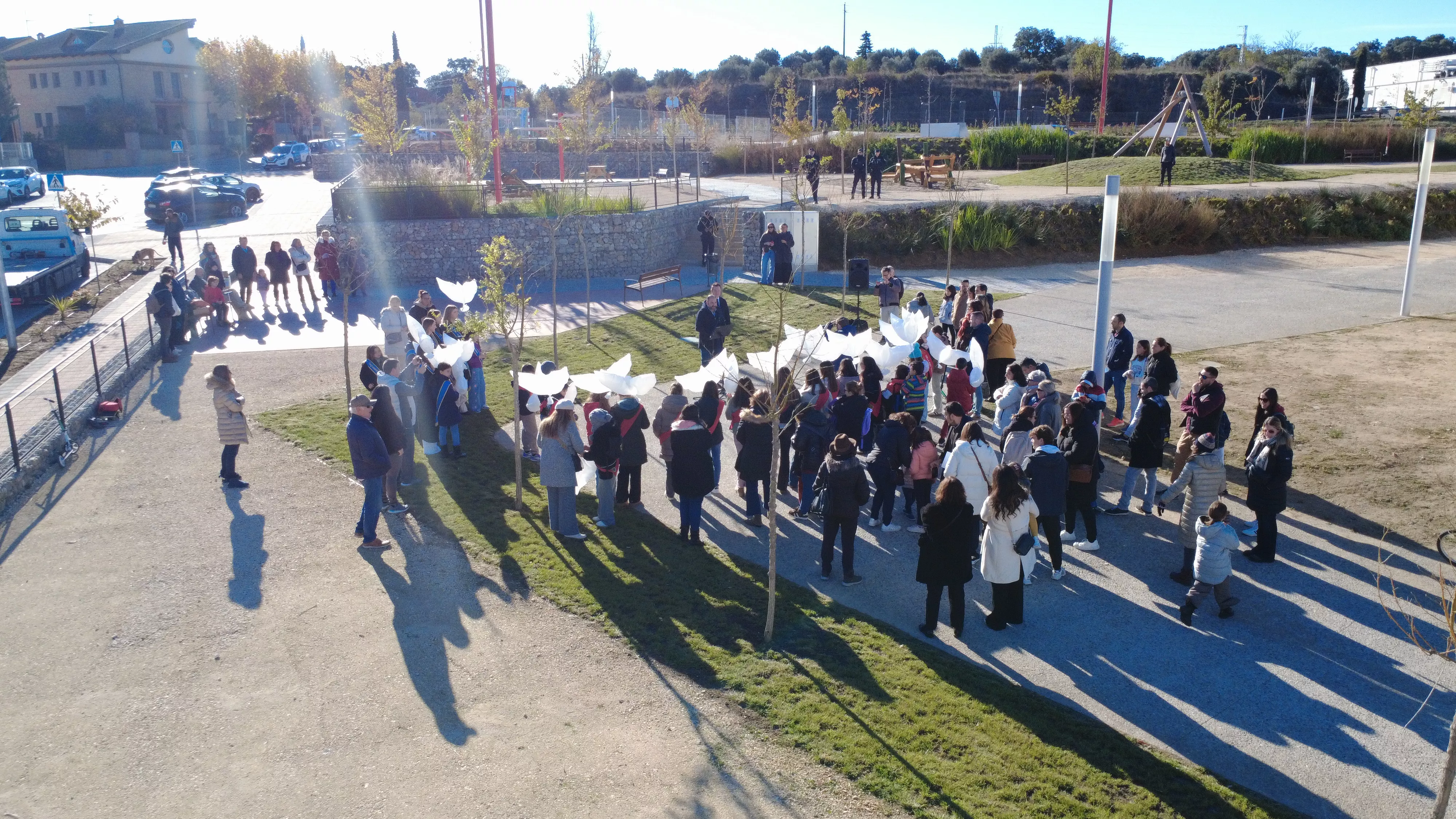 Inauguración del Parque del Recuerdo y la Memoria de Barbastro