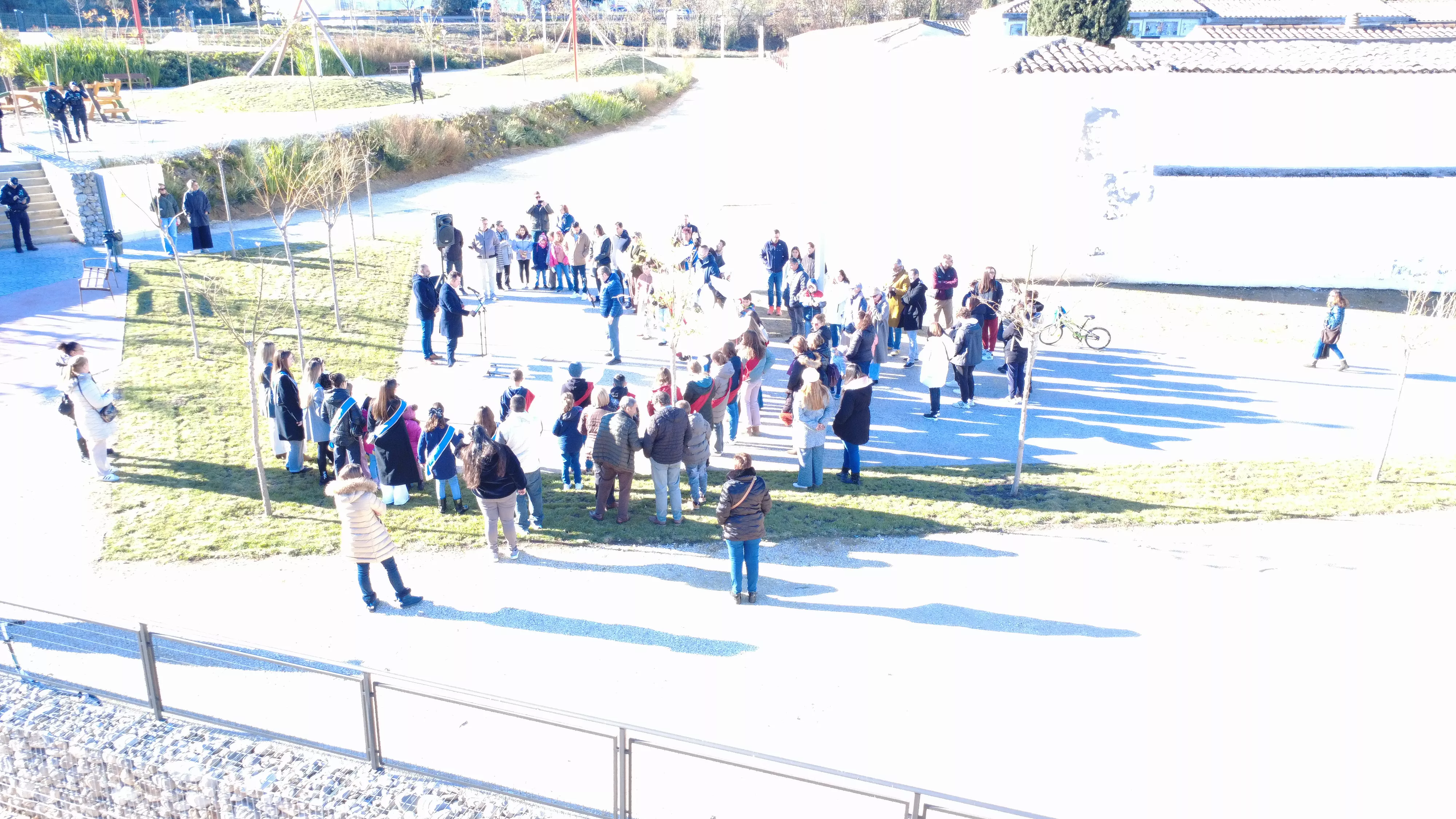 Inauguración del Parque del Recuerdo y la Memoria de Barbastro