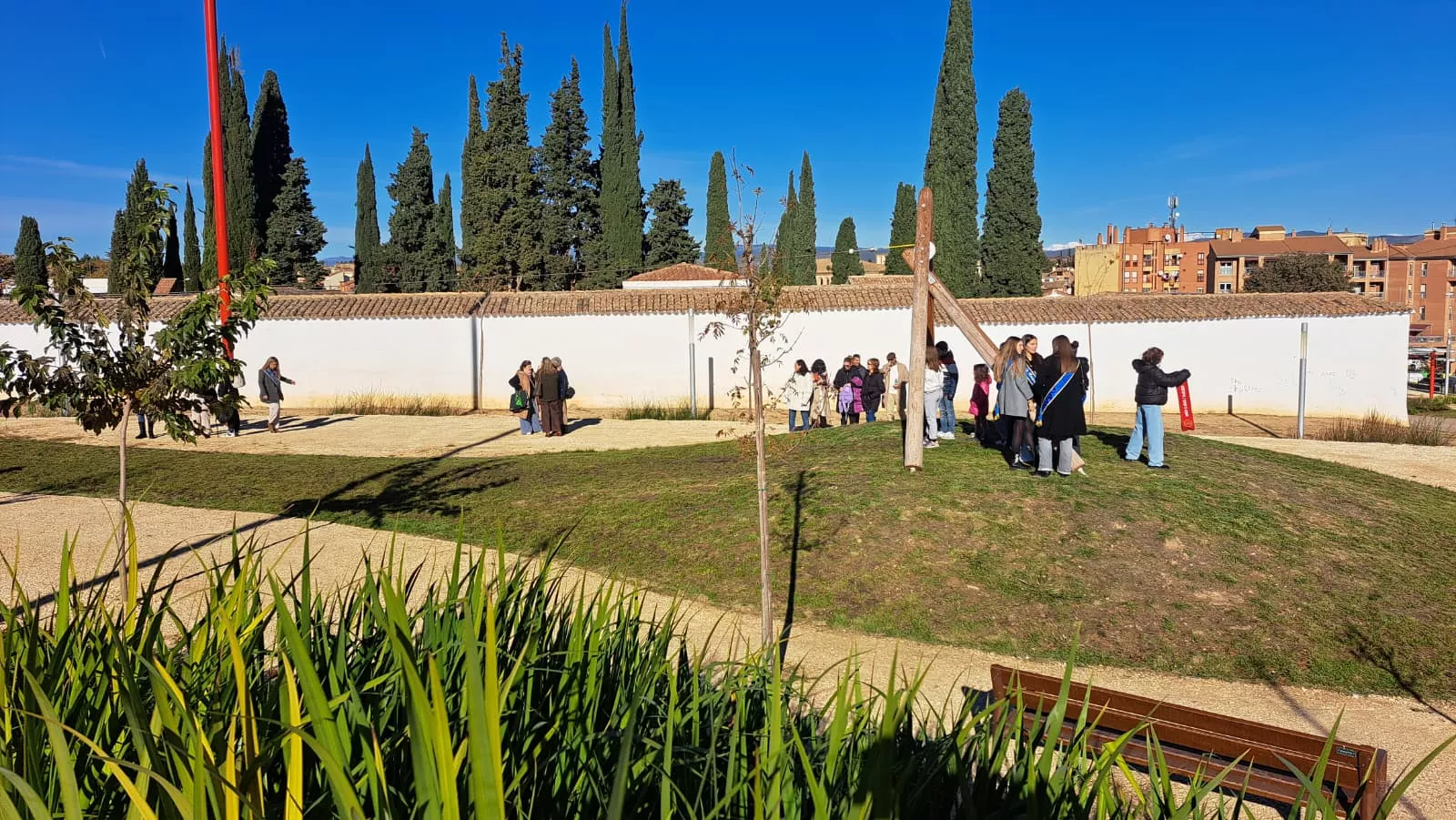 Inauguración del Parque del Recuerdo y la Memoria de Barbastro