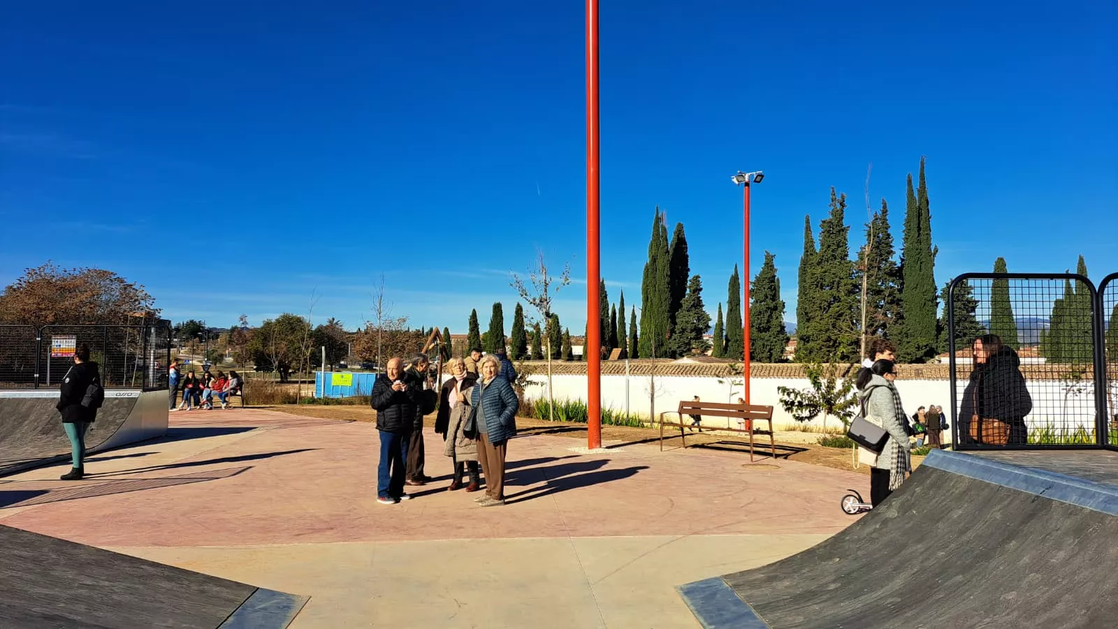 Inauguración del Parque del Recuerdo y la Memoria de Barbastro