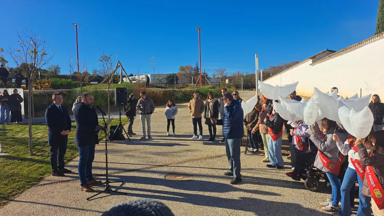 Inauguración del Parque del Recuerdo y la Memoria de Barbastro