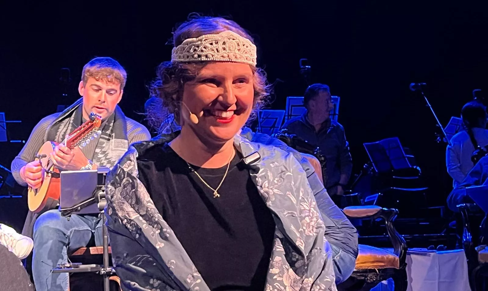 Marta Borraz durante los ensayos. Foto Mercedes Manterola