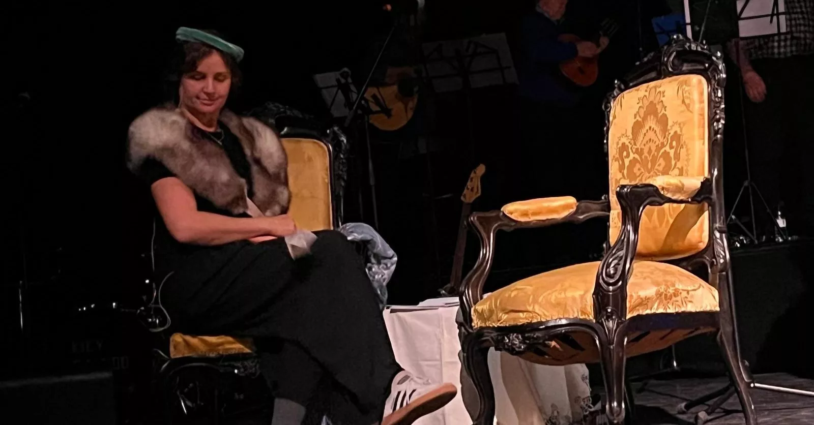 Marta Borraz en el ensayo. Foto Mercedes Manterola