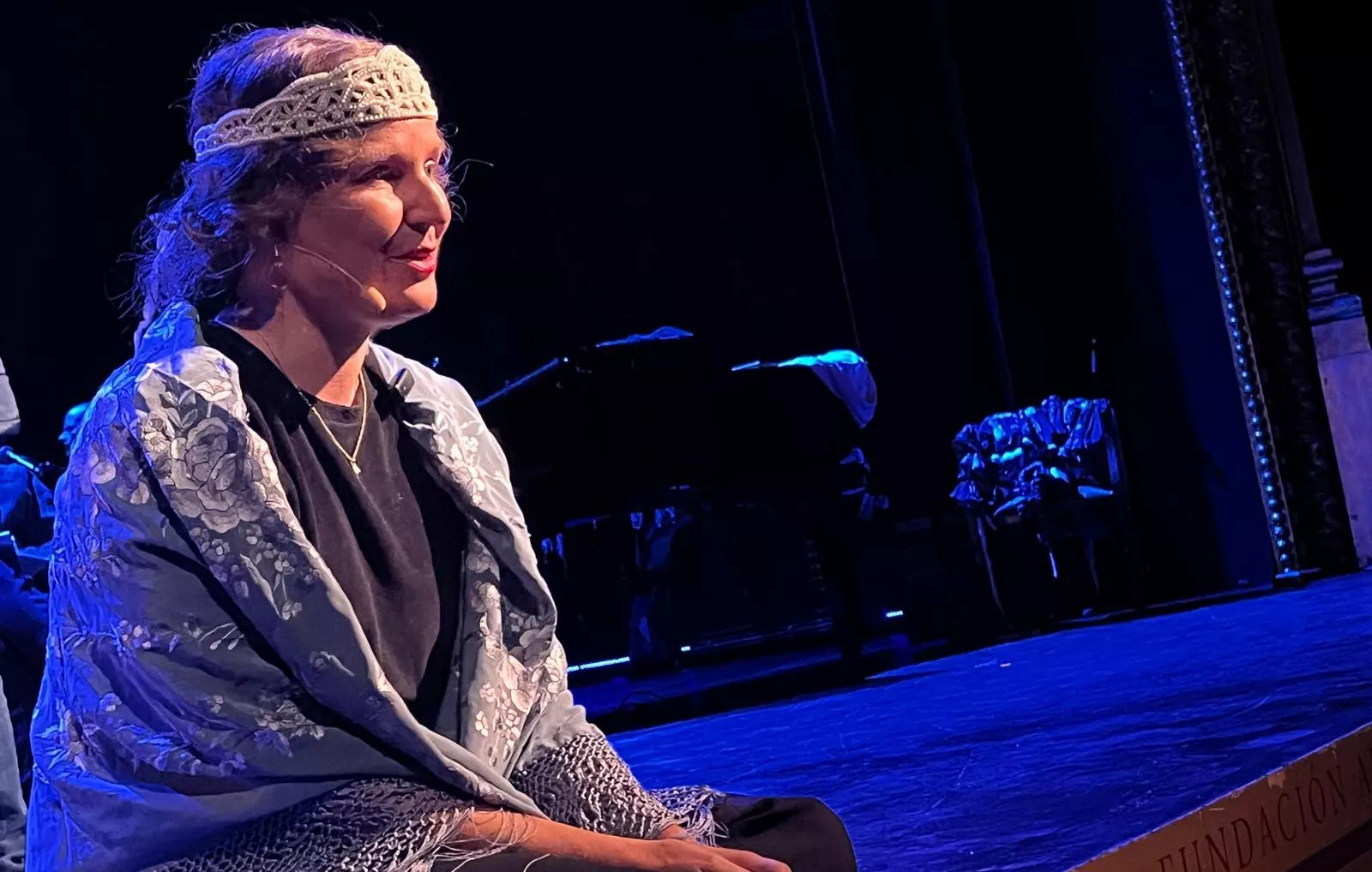 Marta Borraz en el ensayo. Foto Mercedes Manterola