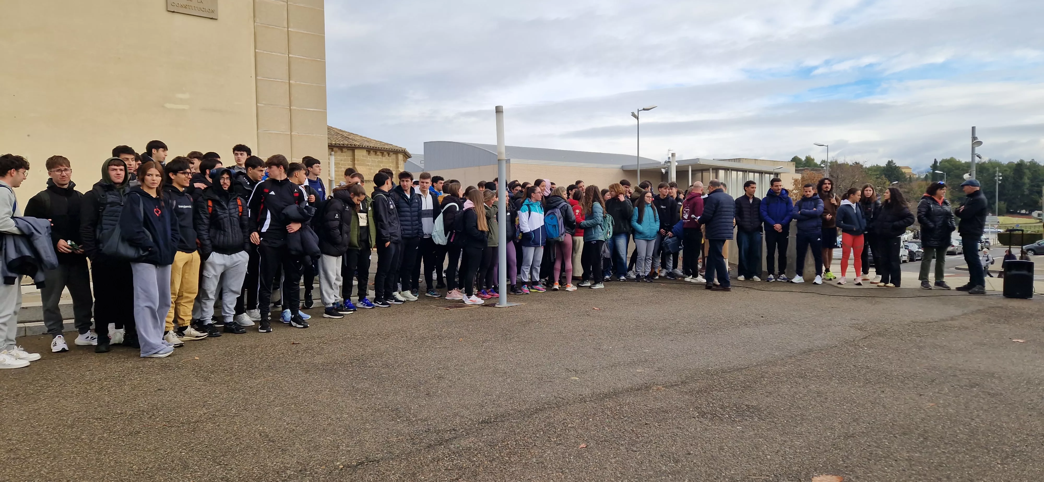 Concentración de Ciencias de la Salud y el Deporte. Foto Myriam Martínez