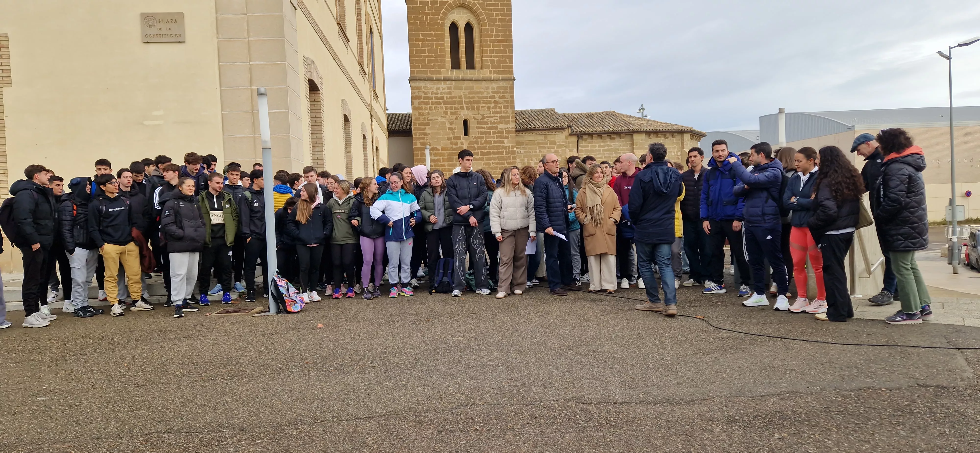 Concentración de Ciencias de la Salud y el Deporte. Foto Myriam Martínez