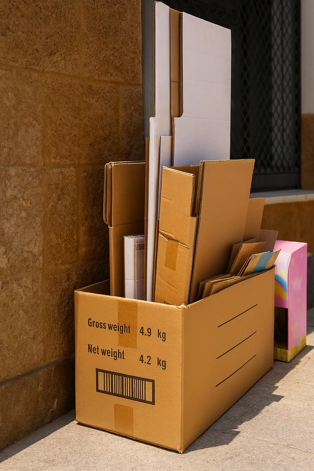 Recogida de cartones.