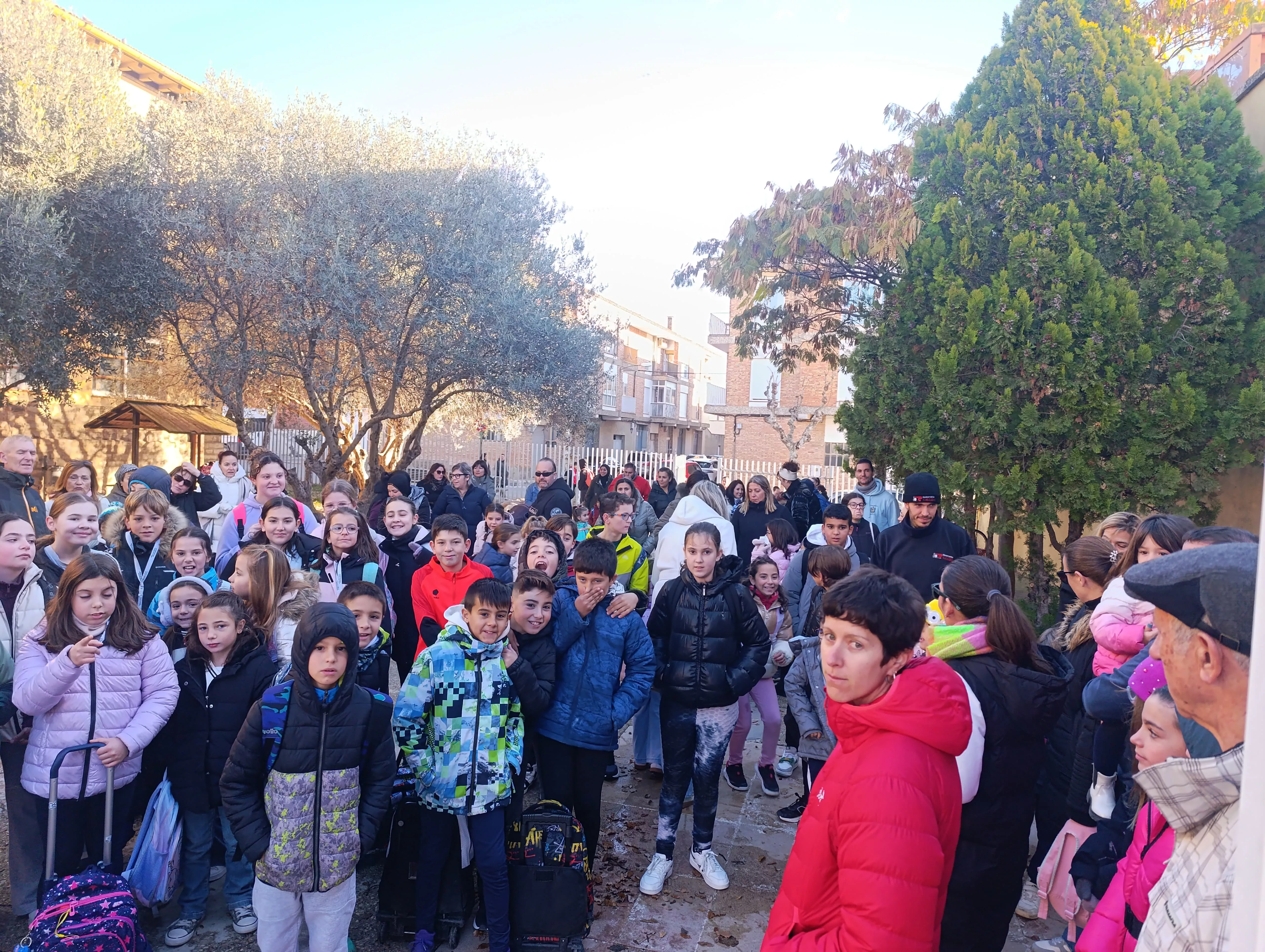 Movilización en Almudévar.