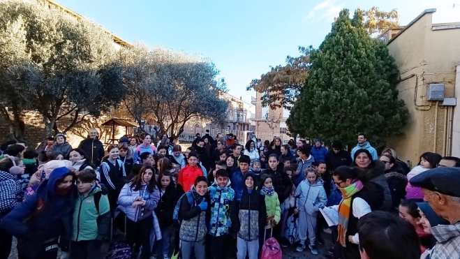 Movilización en Almudévar.