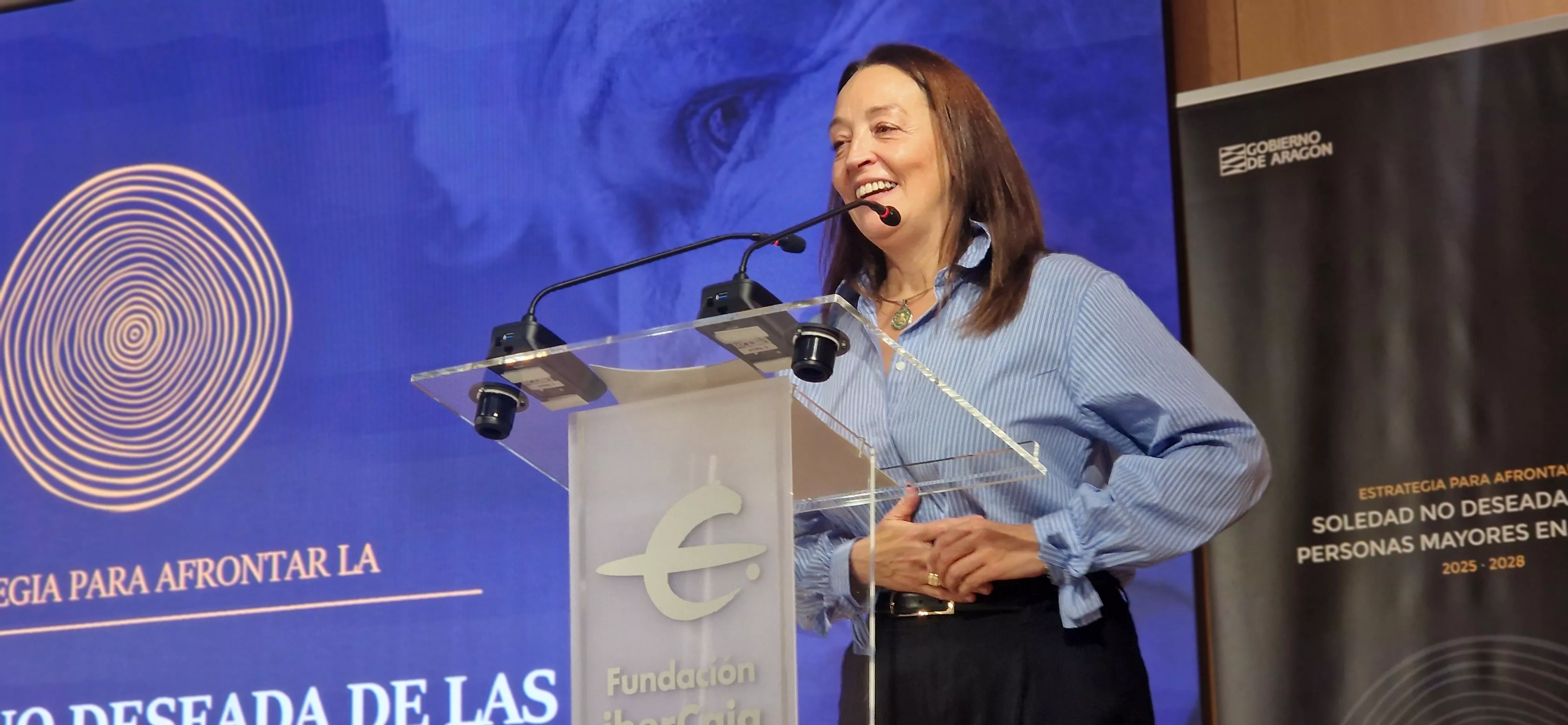 Carmen Susín. Presentación de la Estrategia contra la soledad no deseada. Foto Myriam Martínez