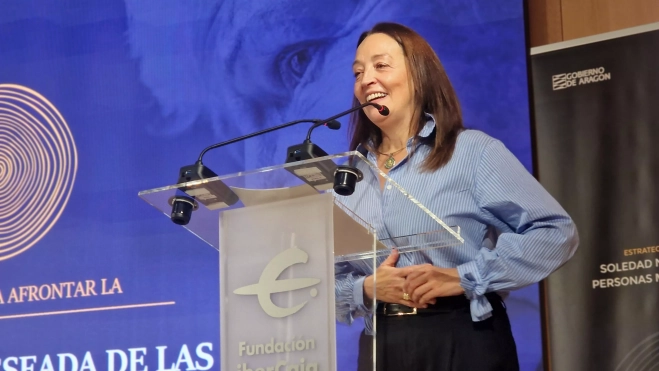 Carmen Susín. Presentación de la Estrategia contra la soledad no deseada. Foto Myriam Martínez