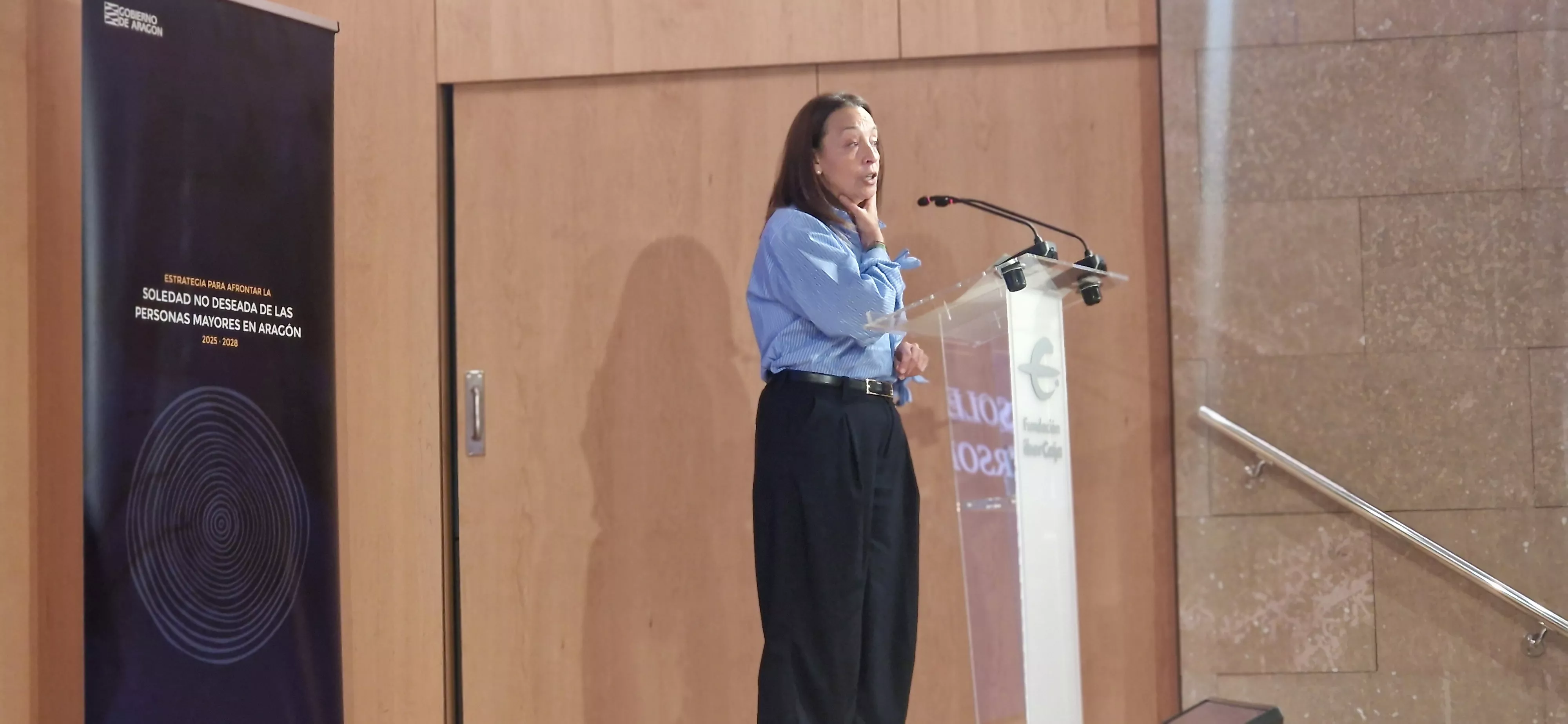 Carmen Susín. Presentación de la Estrategia contra la soledad no deseada. Foto Myriam Martínez