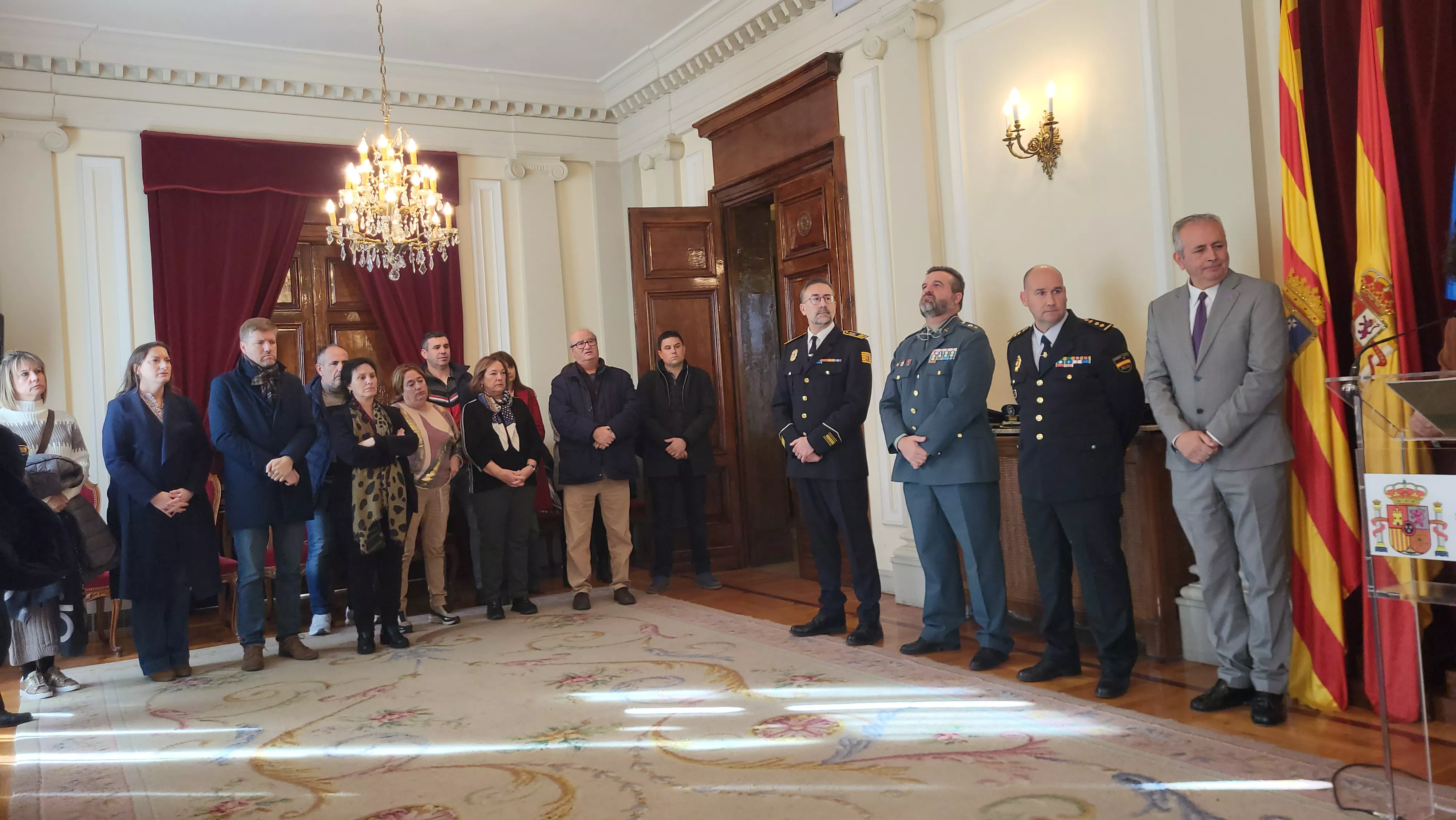 Huesca reconoce el trabajo conjunto de Policía Nacional, Guardia Civil y Policías Locales en la protección de las víctimas de violencia de género.