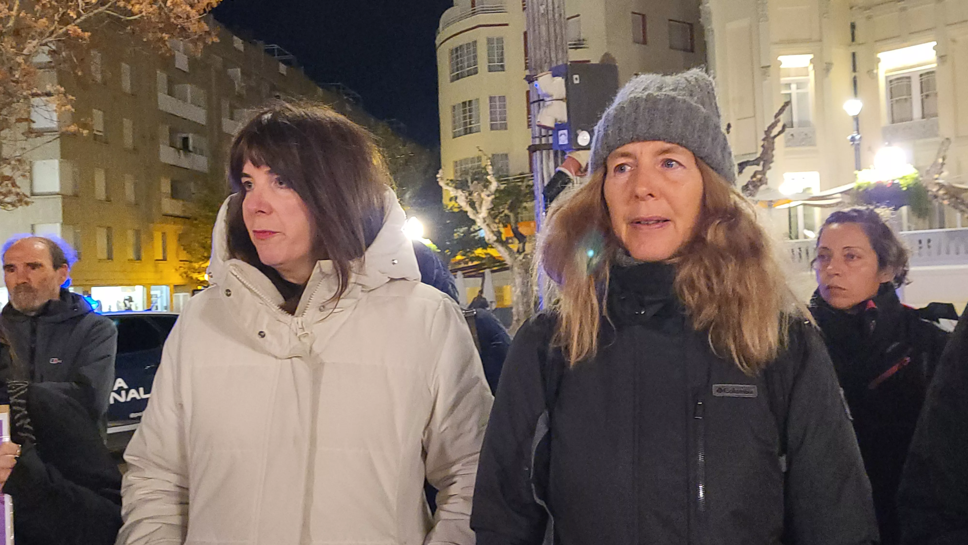 Concentración del Día Internacional contra la Violencia contra las Mujeres en Huesca. Foto Mercedes Manterola