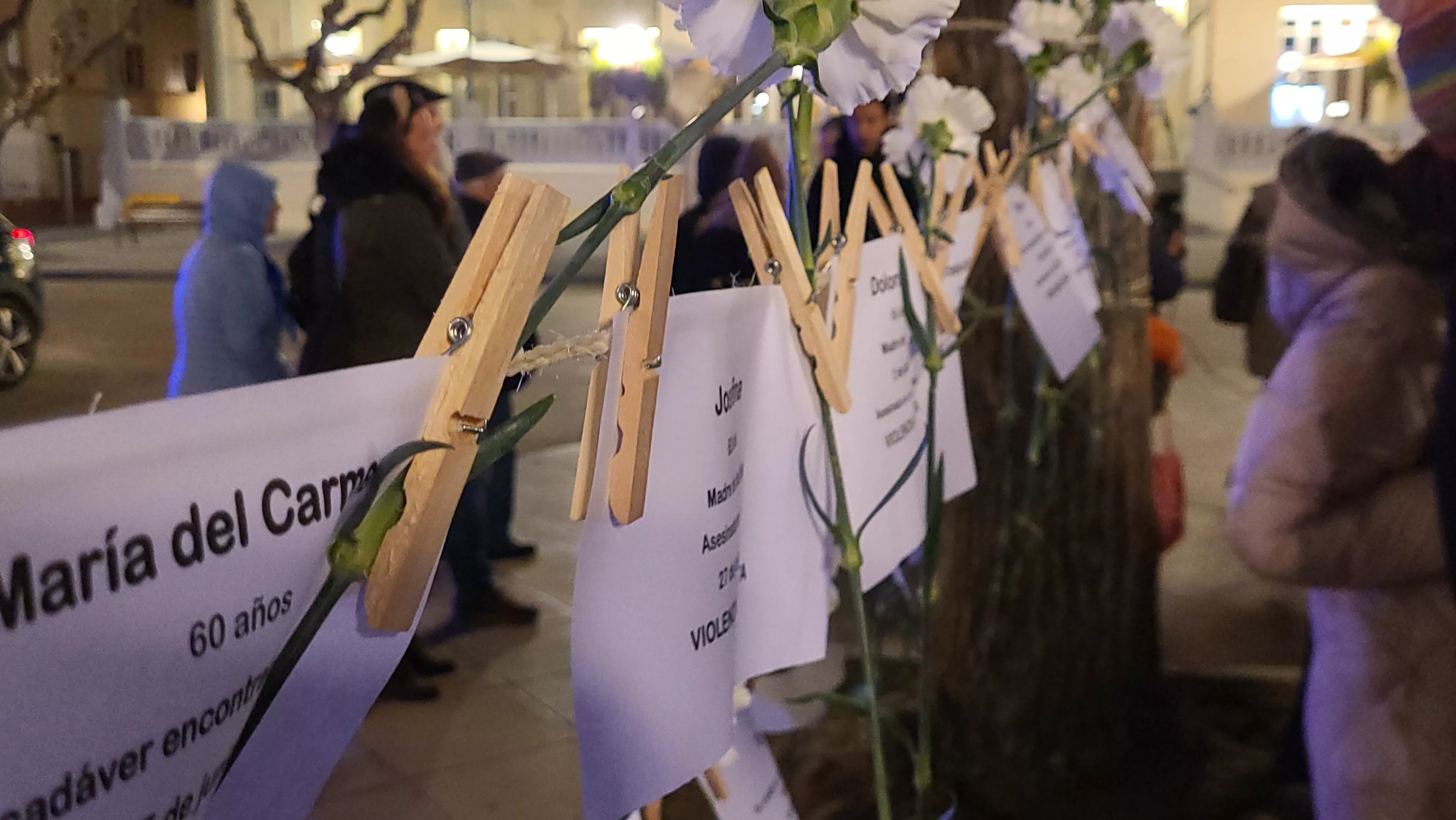Concentración del Día Internacional contra la Violencia contra las Mujeres en Huesca. Foto Mercedes Manterola