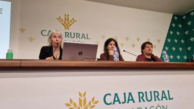 Marta Peña, Sara Comenge y 