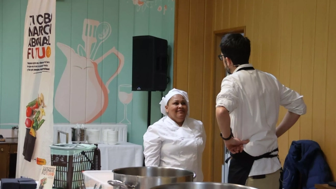 Yranzo durante la demostración Yranzo durante la demostración