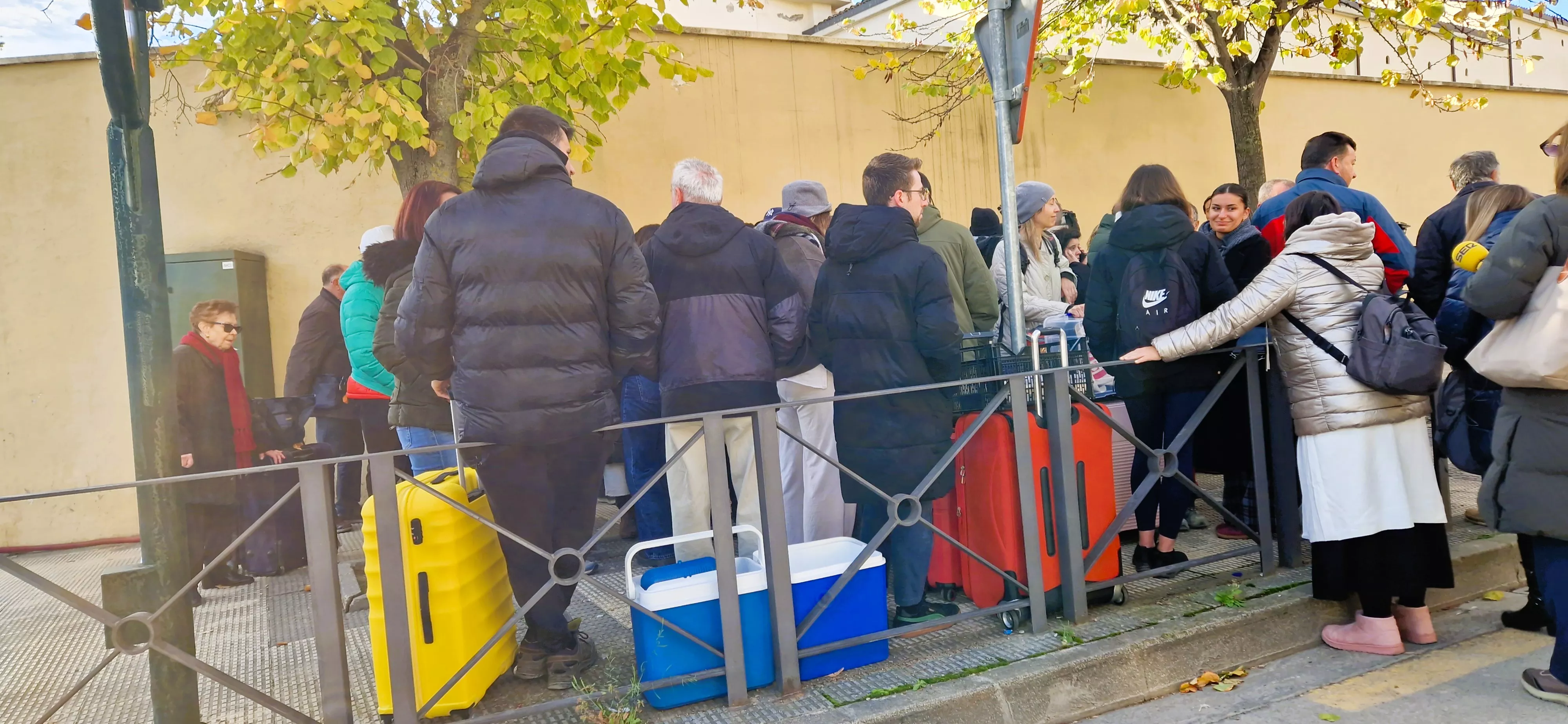 Plaza Santa Clara de Huesca al día siguiente del desalojo. Foto Myriam Martínez