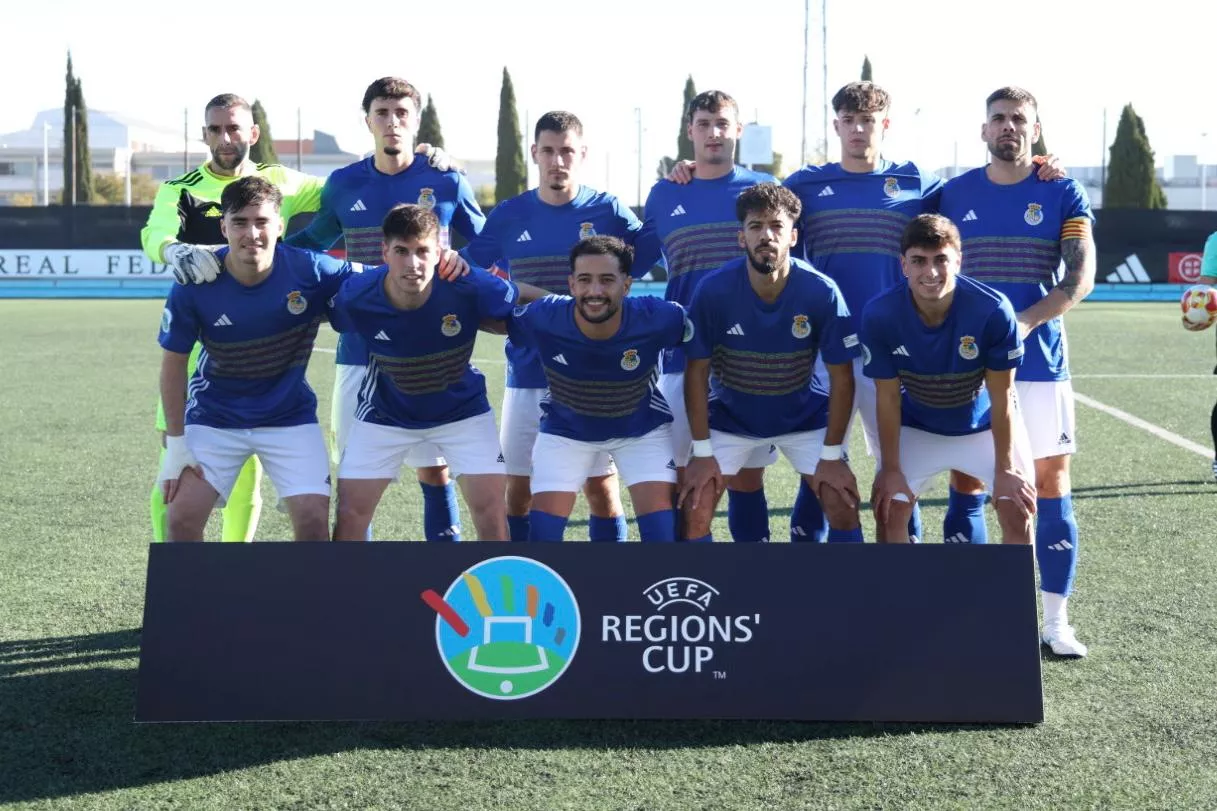 Once titular de Aragón ante Extremadura. Foto: RFAF