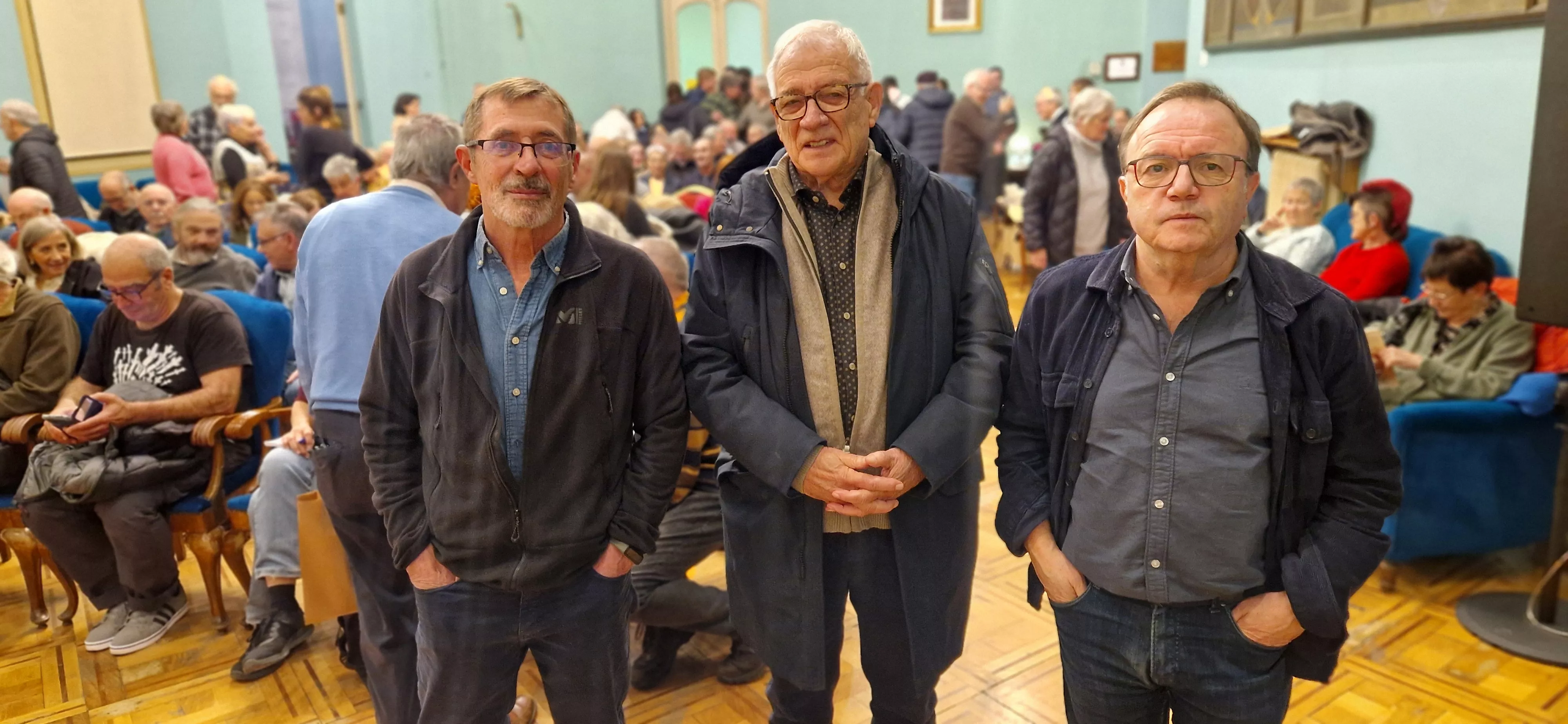 Sergio Sarría, José María Azpíroz y José domingo Dueñas. Foto Myriam Martínez