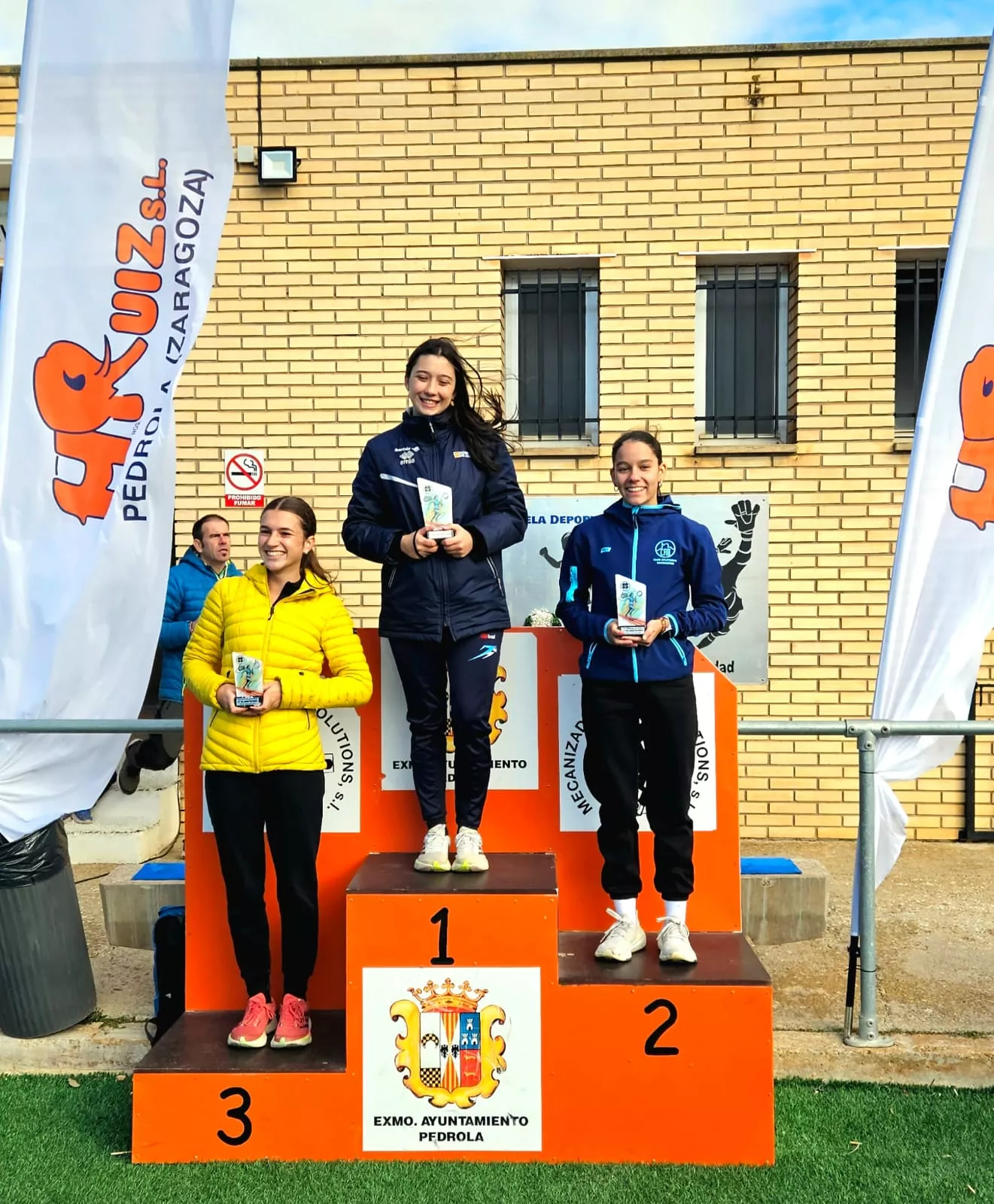 Podio de Vega Sierra en Pedrola