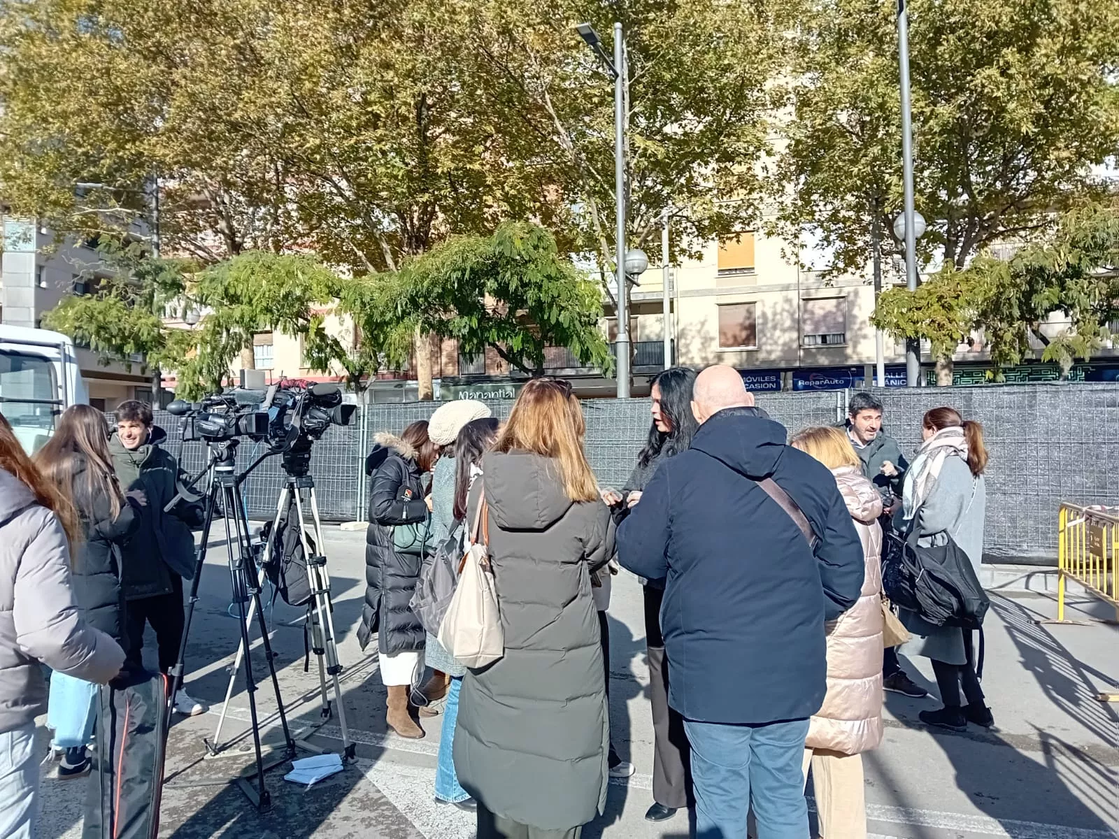 La Plaza Santa Clara este lunes, 1 de diciembre. Foto Nuria Sesma