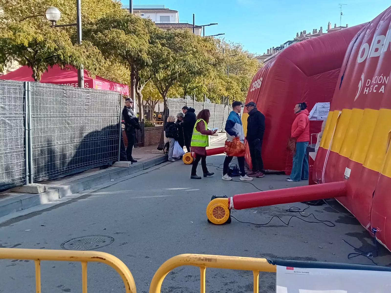 La Plaza Santa Clara este lunes, 1 de diciembre. Foto Nuria Sesma