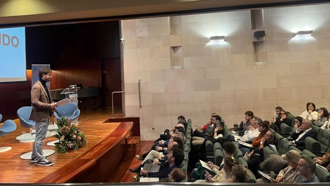 Chema Paradel en la presentación de Ideandando. Foto Mercedes Manterola