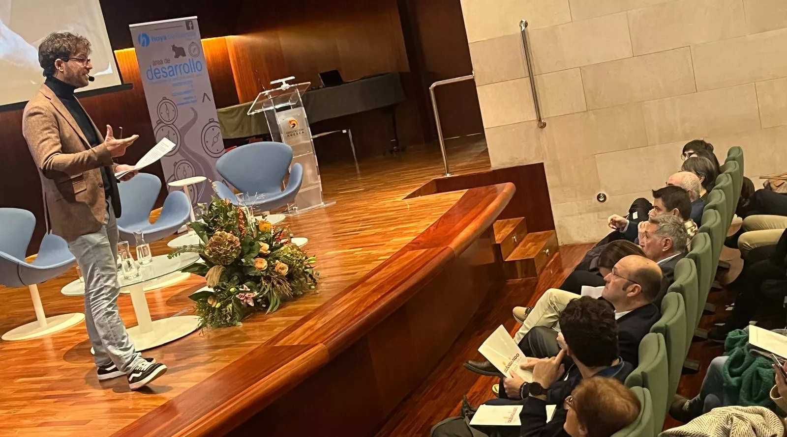 Foro de Empresa y Autoempleo Ideandando de la Hoya de Huesca. Foto Mercedes Manterola