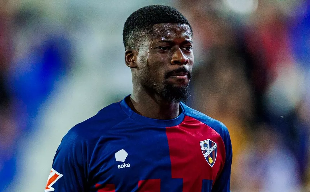 Ntamack, jugador del Huesca. Ntamack, jugador del Huesca.