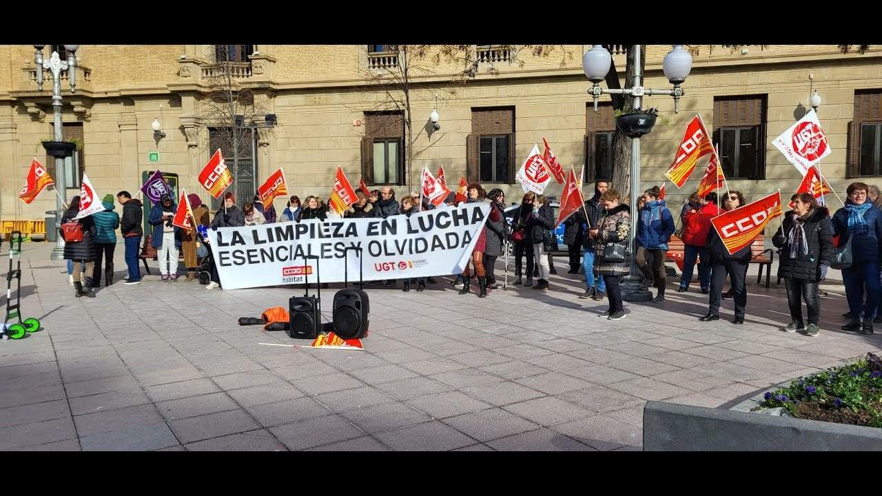 La caja de resistencia de la huelga de Limpieza, al ritmo de Resistiré.