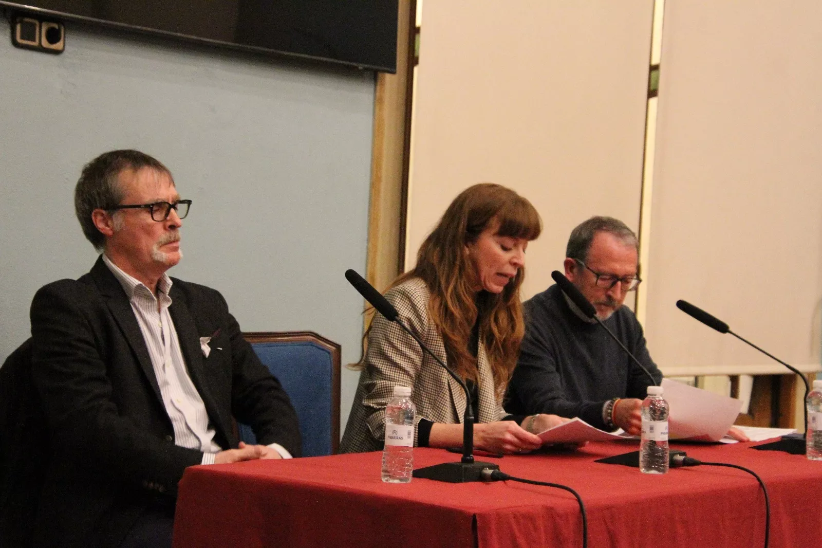 Víctor Juan, Sescún Marías y José Ramón Villanueva. Foto Carlos Neofato