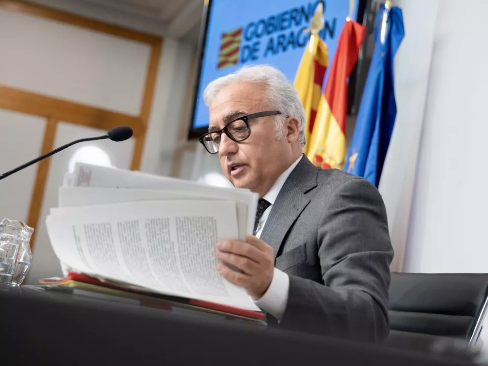 Javier Rincón, consejero de Agricultura del Gobierno de Aragón