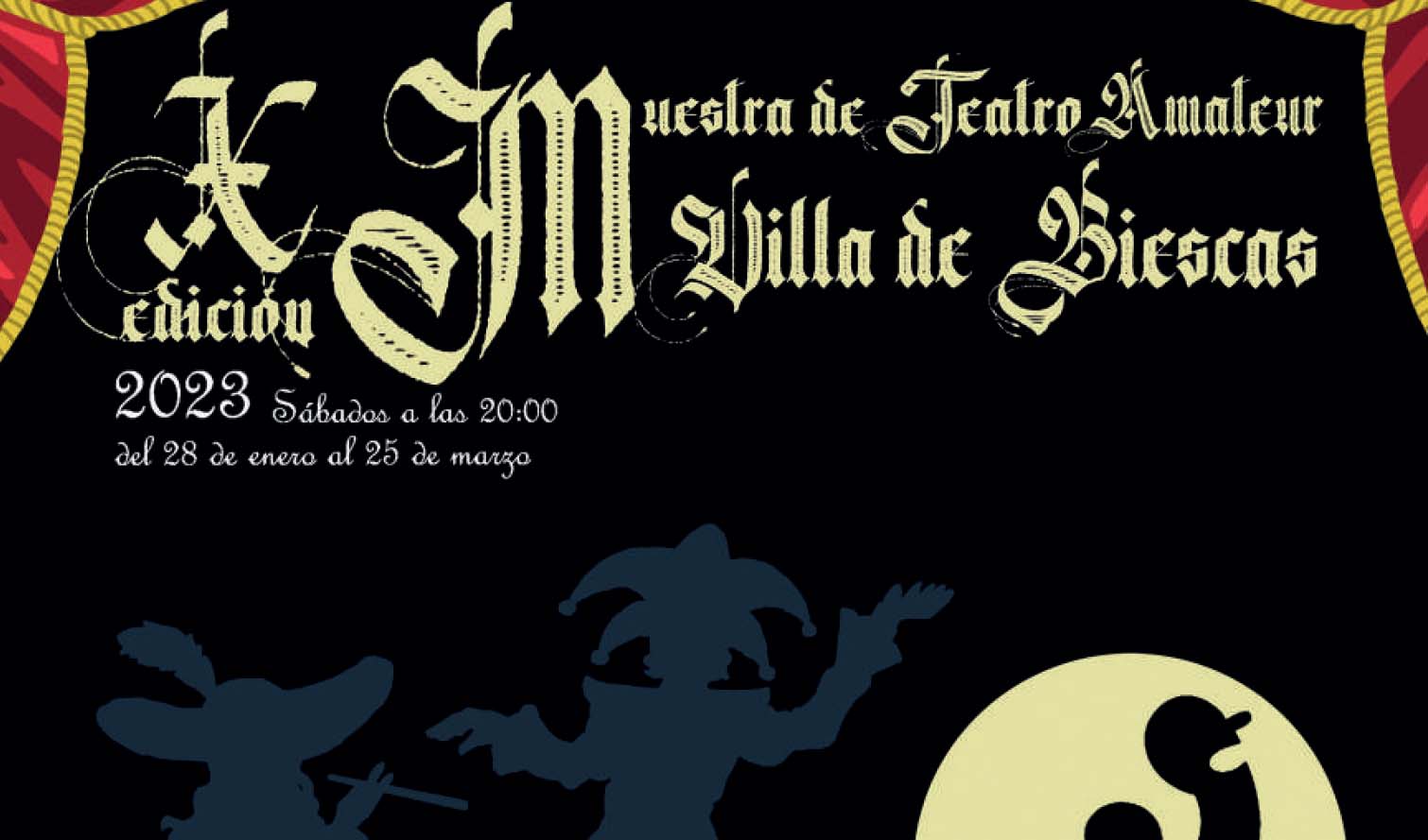 Cartel de la Muestra de Teatro Amateur de Biescas