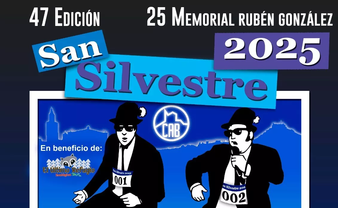 Cartel de San Silvestre en Barbastro