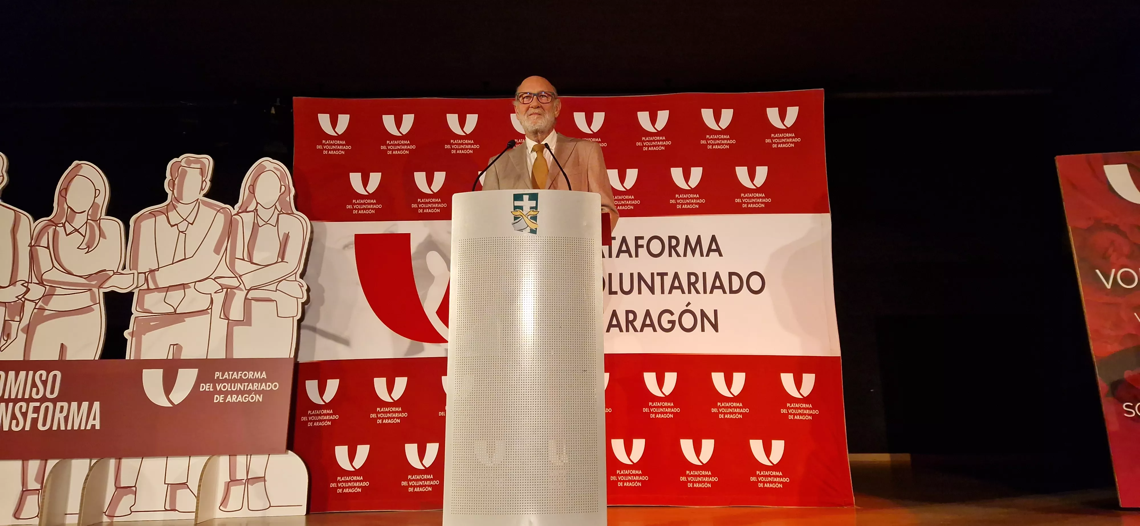 Fernando Herce. Fiesta de la Plataforma del Voluntariado de Aragón. Foto Myriam Martínez